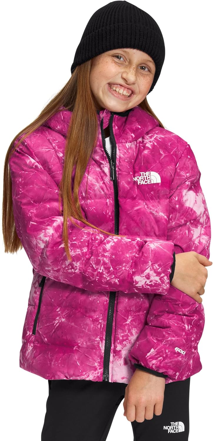 THE NORTH FACE girls Printed Reversible North Down Hooded Jacket (Little Kids/Big Kids)