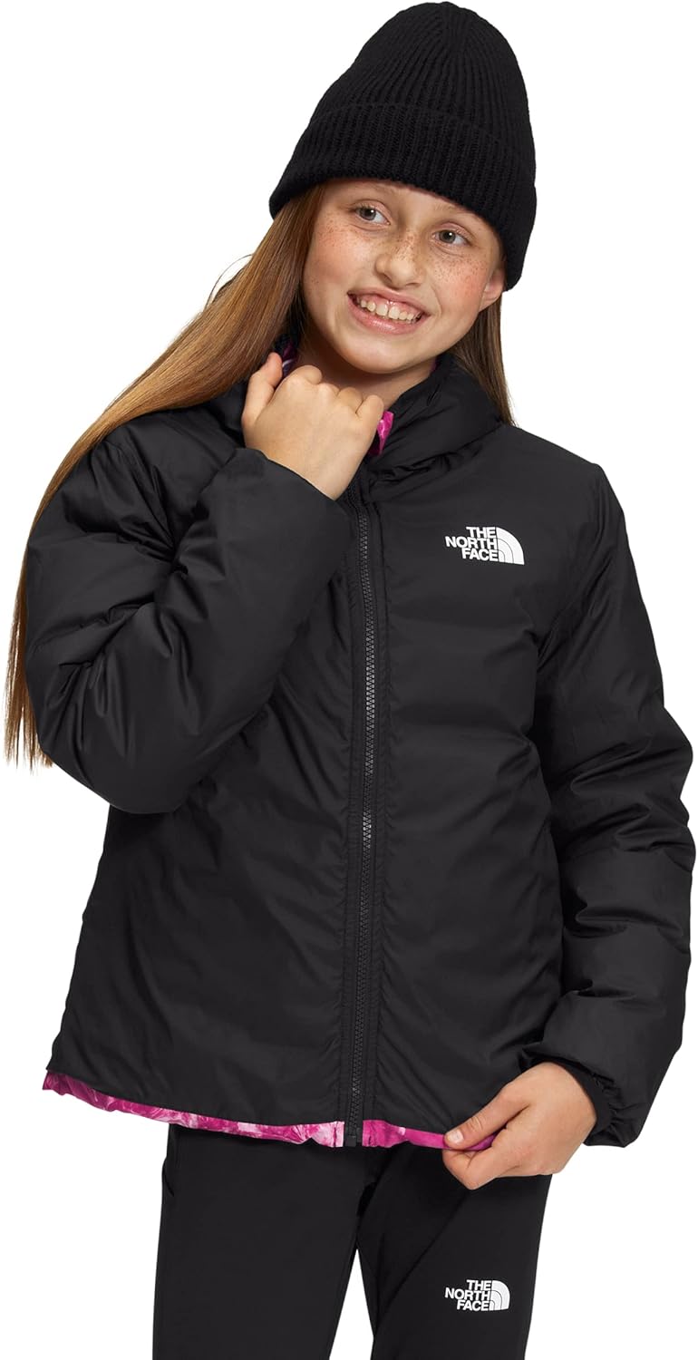 THE NORTH FACE girls Printed Reversible North Down Hooded Jacket (Little Kids/Big Kids)