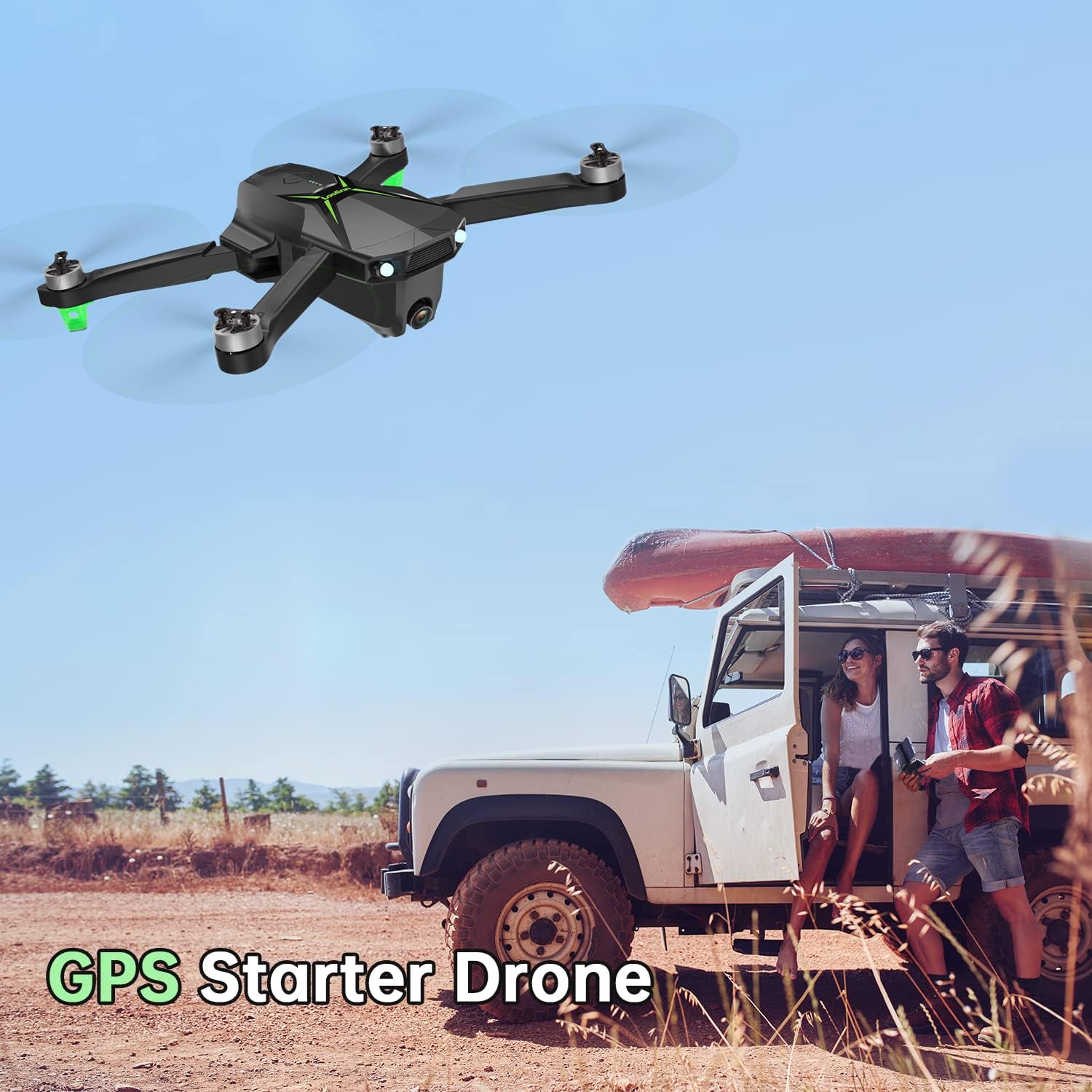 Loolinn | Drone GPS con fotocamera 4K per principianti in regalo, meno di 250 grammi, 50 minuti di volo, due batterie, foto 4K, video 2K, GPS Intelligent Return, Follow Me, Drone con fotocamera per adulti come regalo di Natale