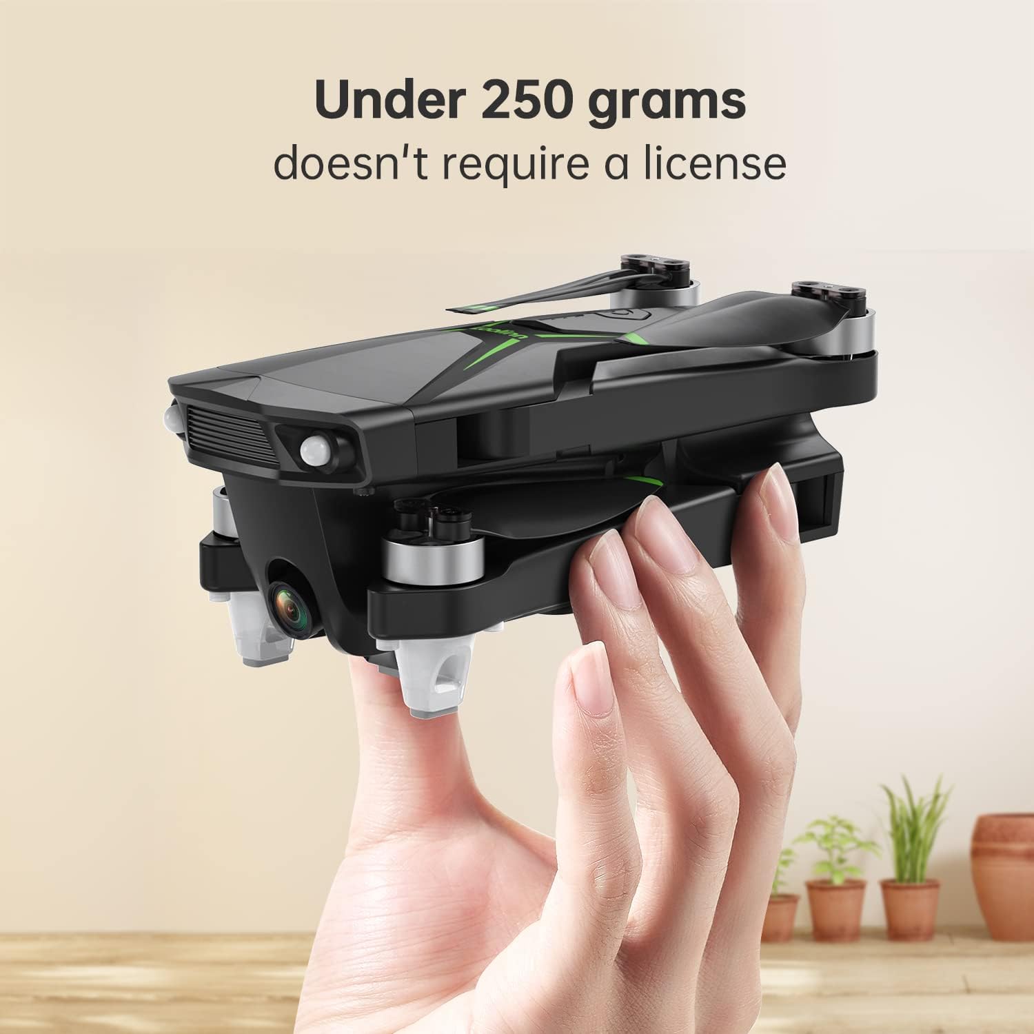 Loolinn | Drone GPS con fotocamera 4K per principianti in regalo, meno di 250 grammi, 50 minuti di volo, due batterie, foto 4K, video 2K, GPS Intelligent Return, Follow Me, Drone con fotocamera per adulti come regalo di Natale