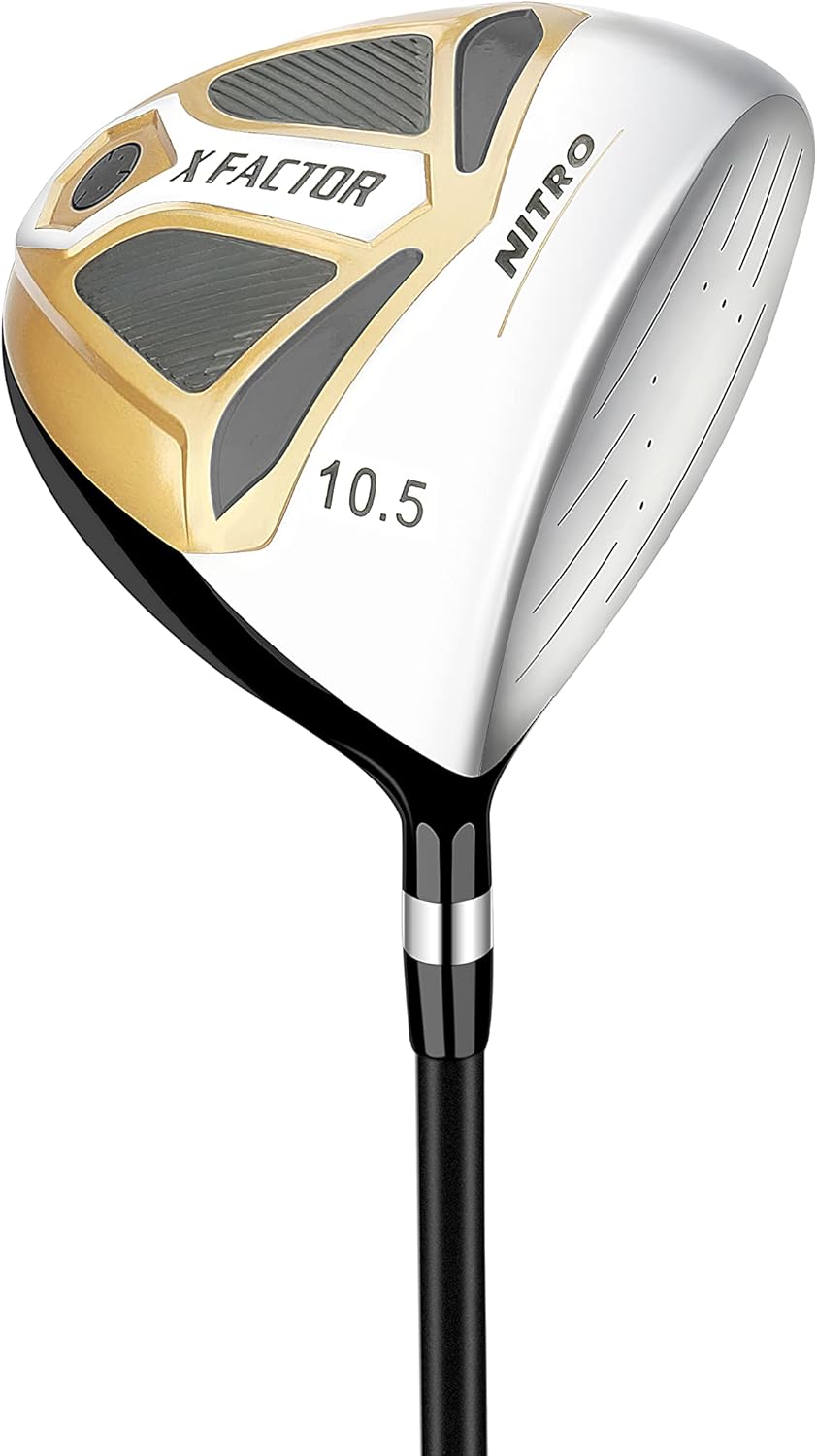 Nitro X Factor 13 Piece Golf Set All Graphite Mens, Right Handed, Gold/Silver · v2