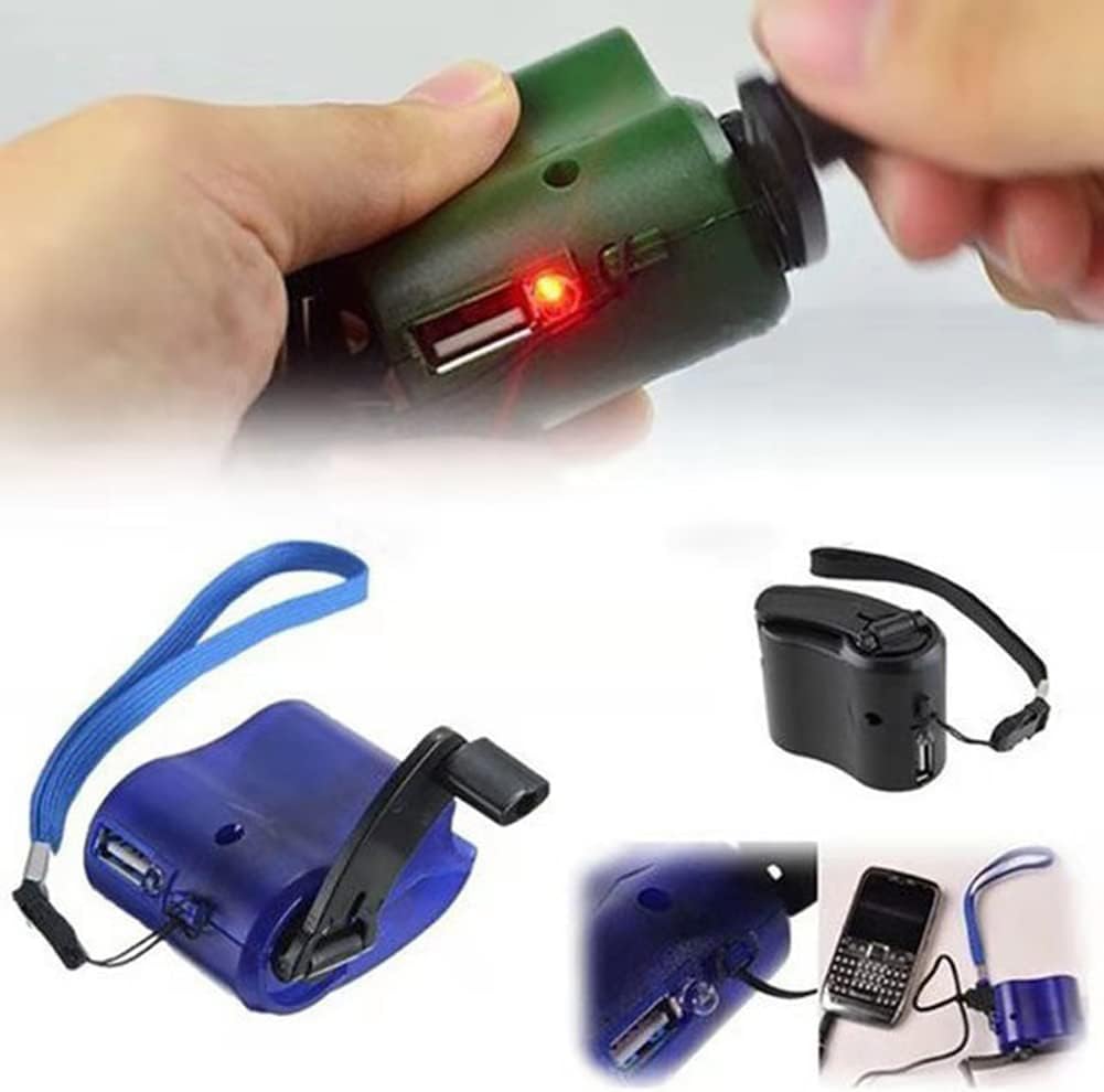 핸드 크랭크 발전기 5V 휴대용 핸드 크랭크 충전기 휴대전화, 비상 충전기 USB 충전기 핸드 크랭크 충전기 발전기 야외용 휴대전화 컴퓨터 충전