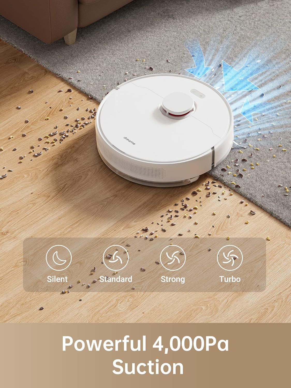 dreame D10 Plus Robot Vacuum and Mop with Self-Emptying Base for 45 Days of Cleaning, Robotic Vacuum with 4000 Pa Suction and LiDAR Navigation, Compatible with Alexa, Wi-Fi Connected · v2