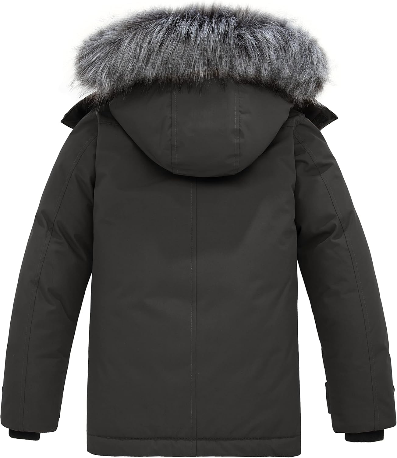 wantdo Boys Winter Coat Waterproof Puffer Jacket Fleeced-lined Parka Hooded