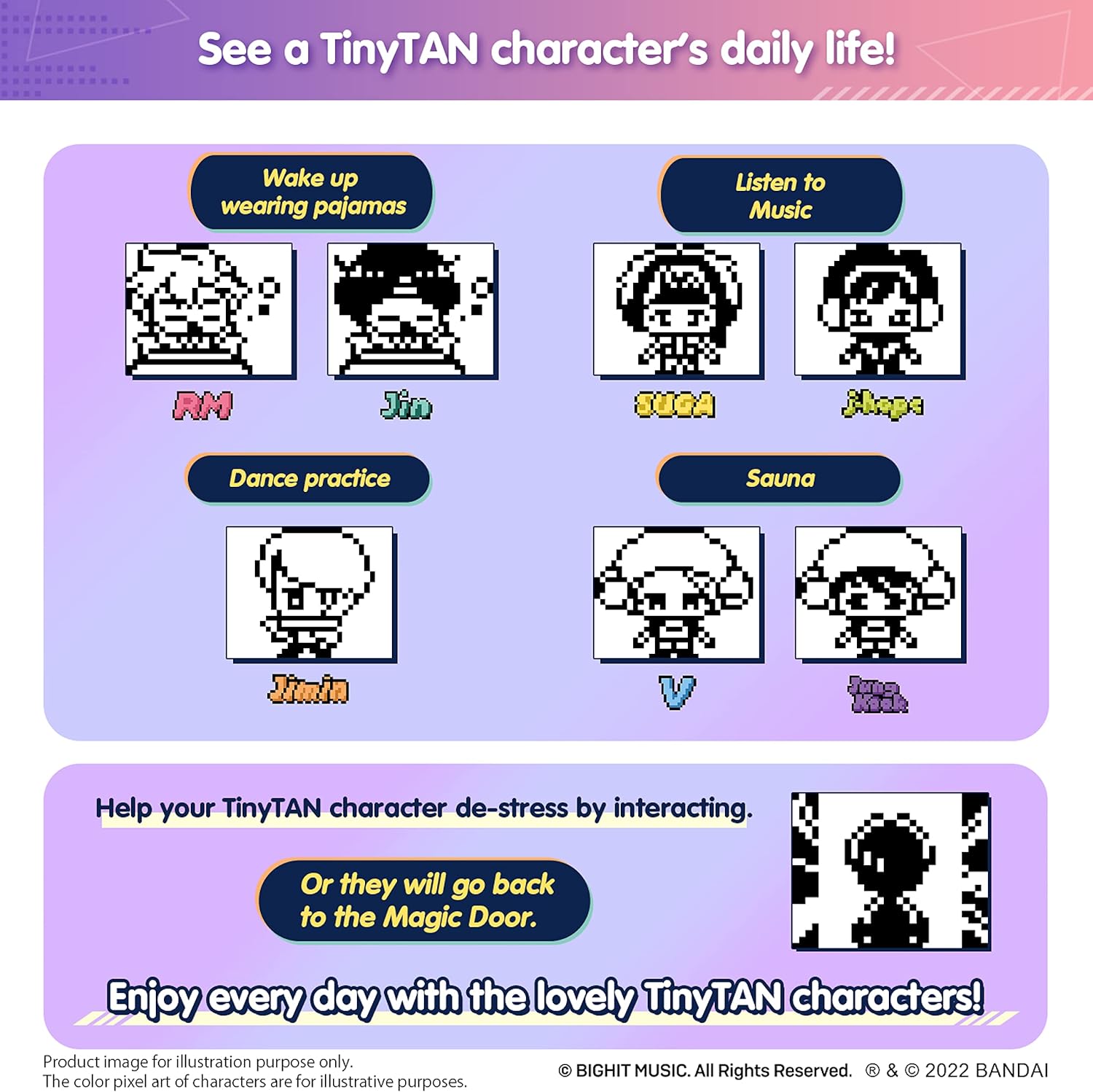 Tamagotchi Nano x TinyTAN - Purple · v4