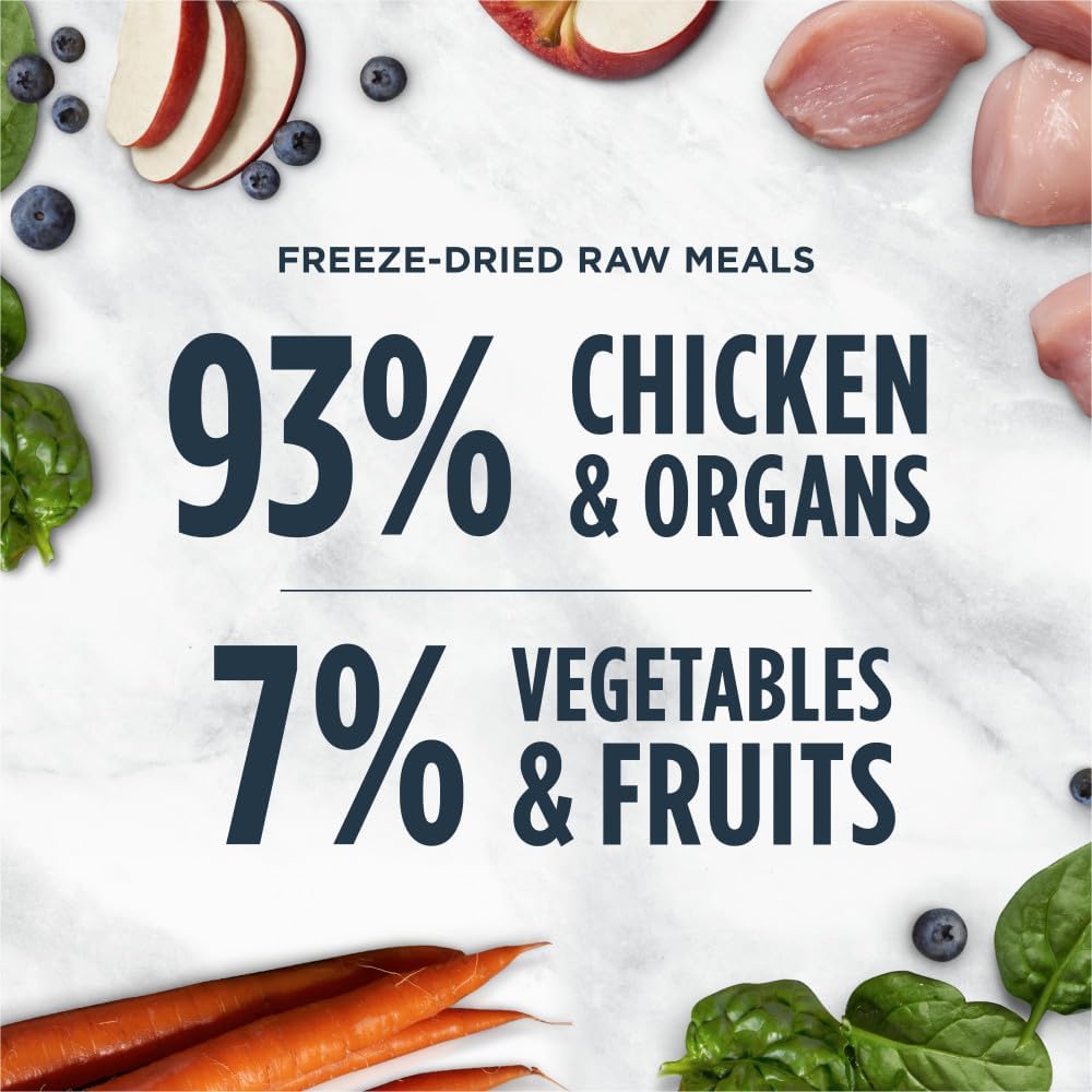 Instinct Freeze Dried Raw Meals, Dry Cat Food, Grain Free, Freeze Dried Cat Food - Chicken Recipe For Cats, 25 oz · v2