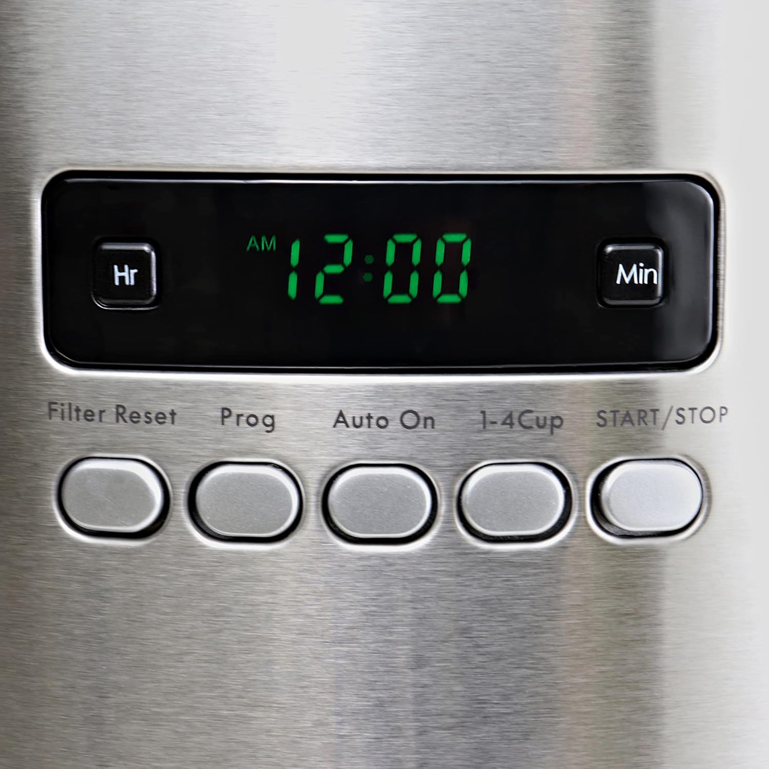 Kenmore Kahve Makinesi 12 fincan Damla Kahve Makinesi Yeniden Kullanılabilir Filtre Programlanabilir Zamanlayıcı Dijital Ekran Aroma Kontrolü Cam Sürahi Kömür Su Filtresi Normal Kalın Paslanmaz Çelik