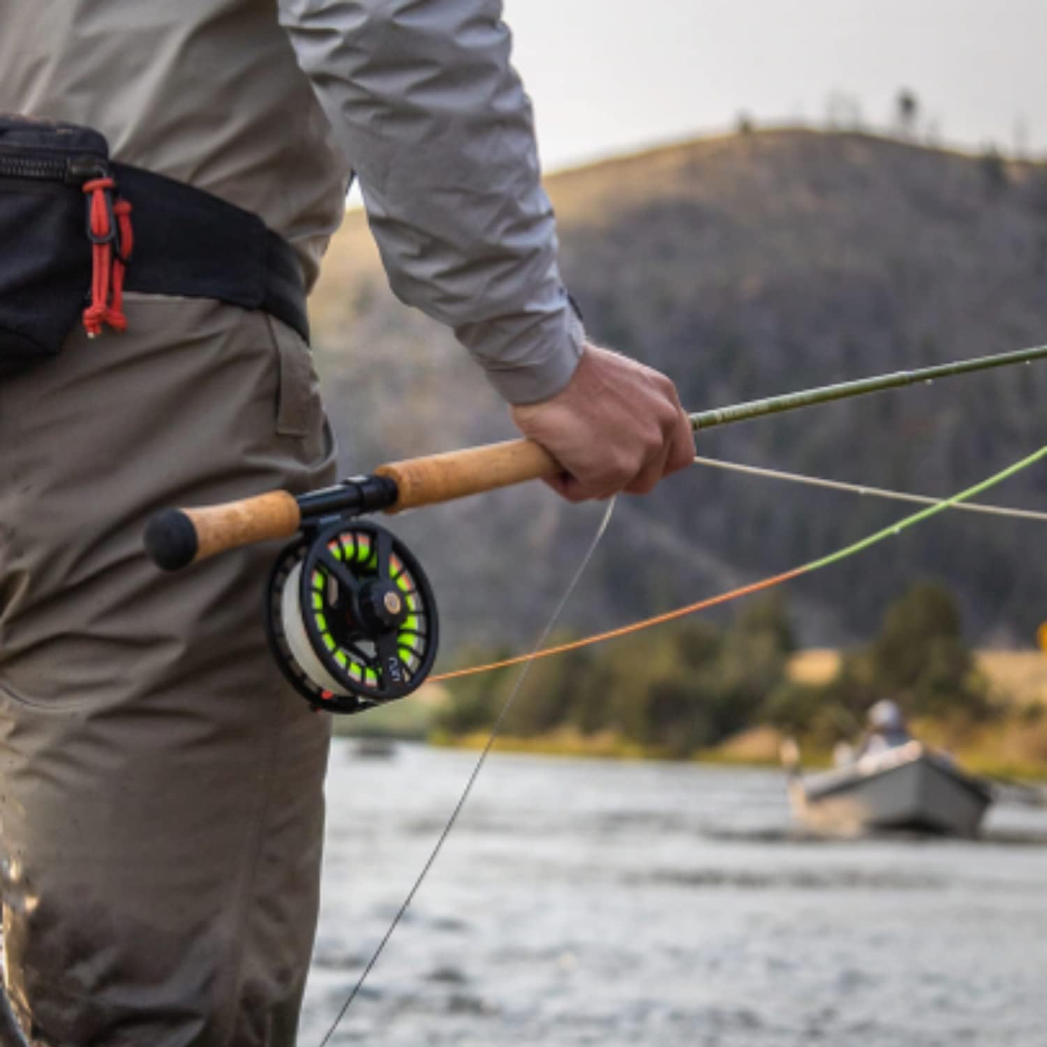 Redington Fly Fishing Rod and Reel Combo Starter Kit, 4-Piece Medium Action Fly Rod for Freshwater, Durable Diecast Aluminum Run Fly Reel, Carrying Case, Fly Line and Leader · v4
