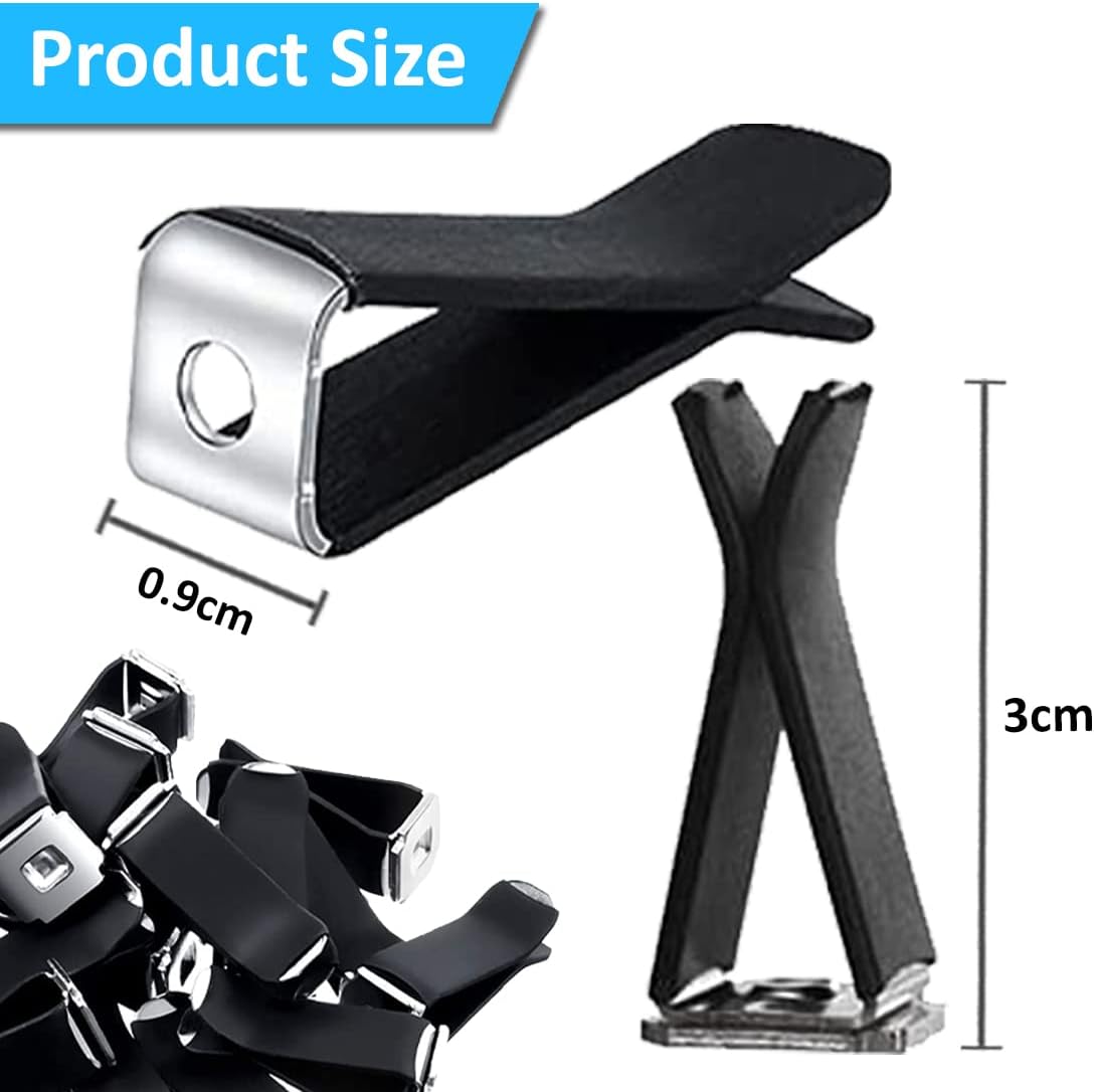 80 Pcs Square Head Air Vent Clips Auto Air Conditioner Outlet , Freshie Molds Freshener Vent Clips for Car Freshies Supplies Kit Automotive Car Air Clip Black · v5