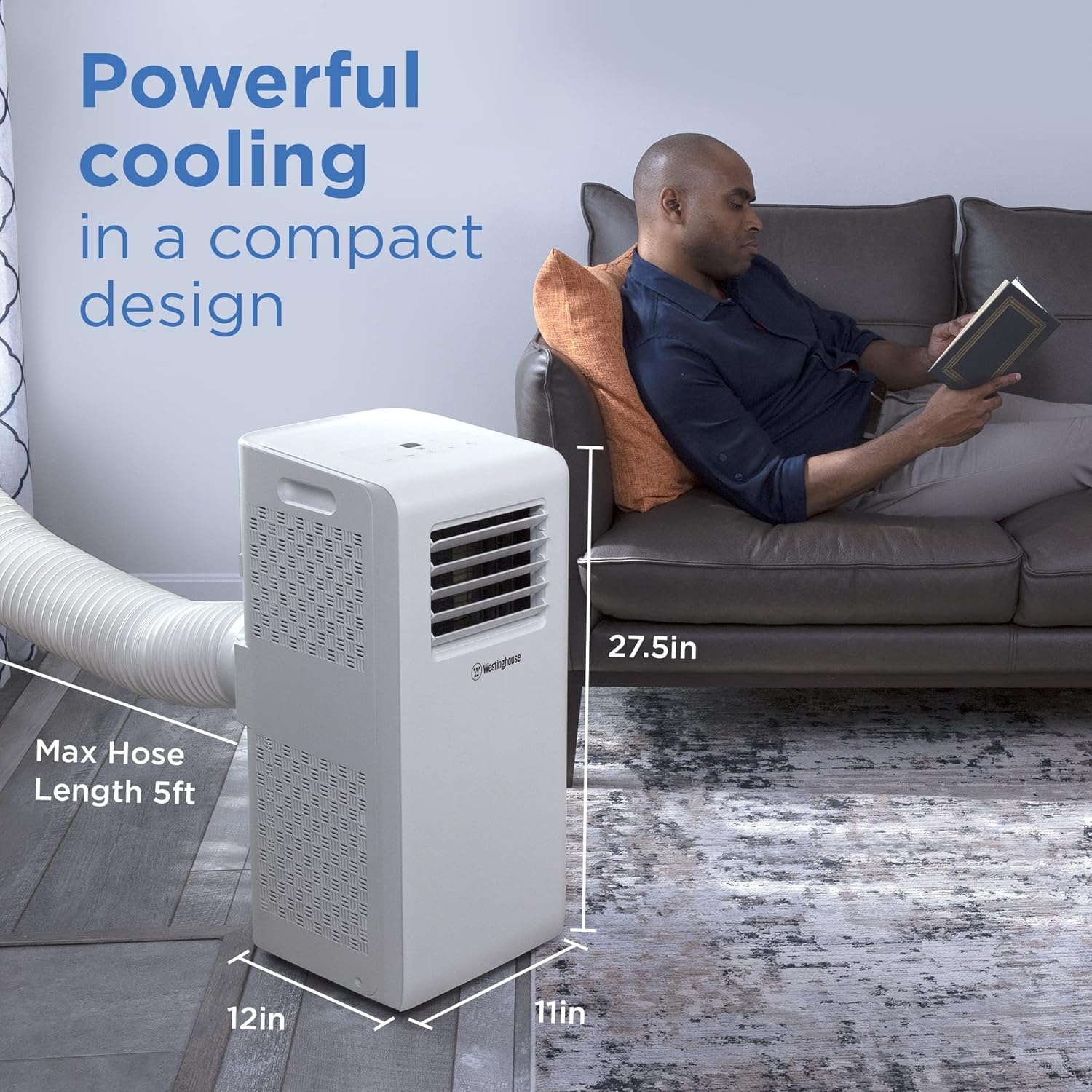 Westinghouse 10,000 BTU Portable Air Conditioner with Home Dehumidifier, Remote Control - For Rooms Up To 450 Square Feet · v4