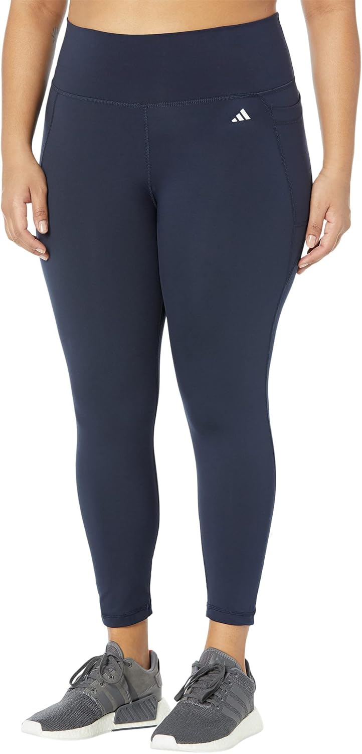 adidas Womens Optime Stash Pocket High Waisted 7/8 Tights
