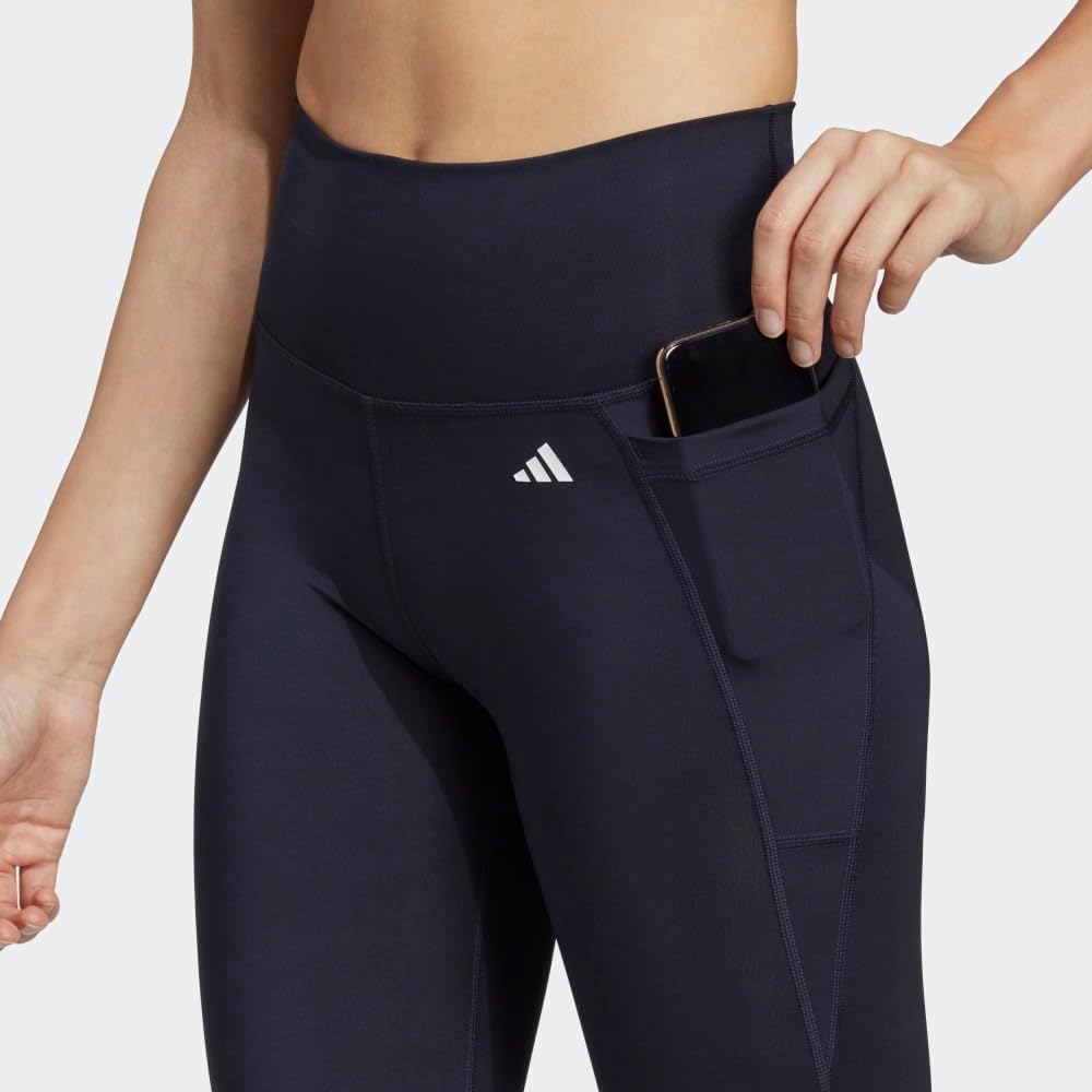 Damskie rajstopy adidas Optime Stash Pocket z wysokim stanem 7/8