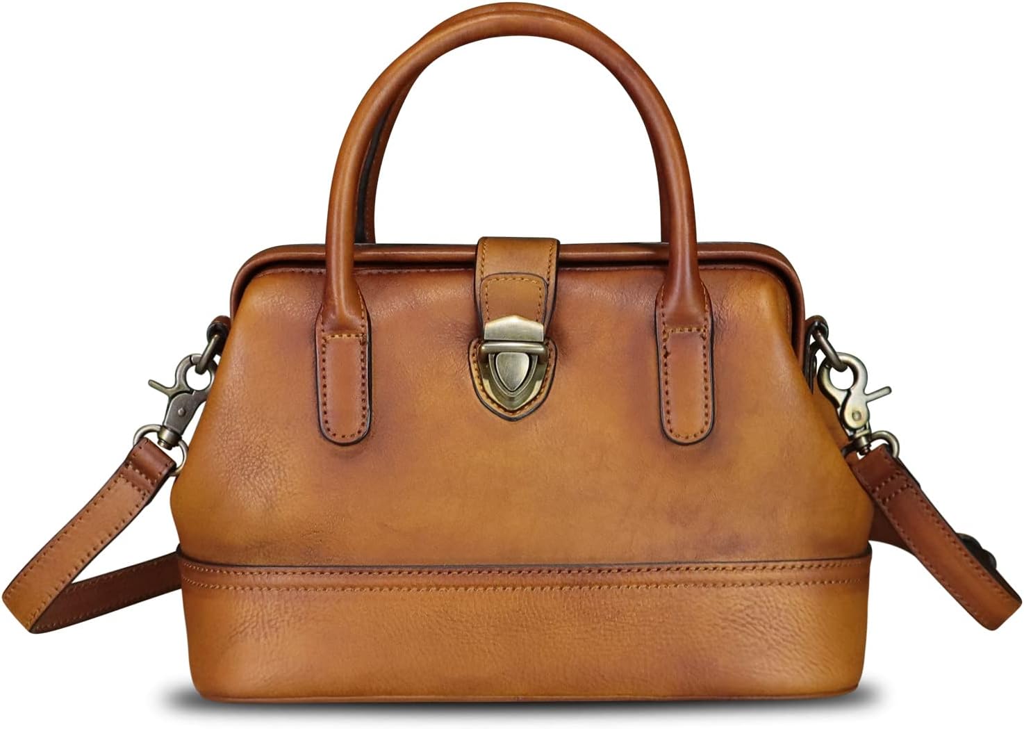 Genuine Leather Purses and Handbags for Women Vintage Handmade Real Leather Shoulder Bag Crossbody Satchel Purse with Strap · v2