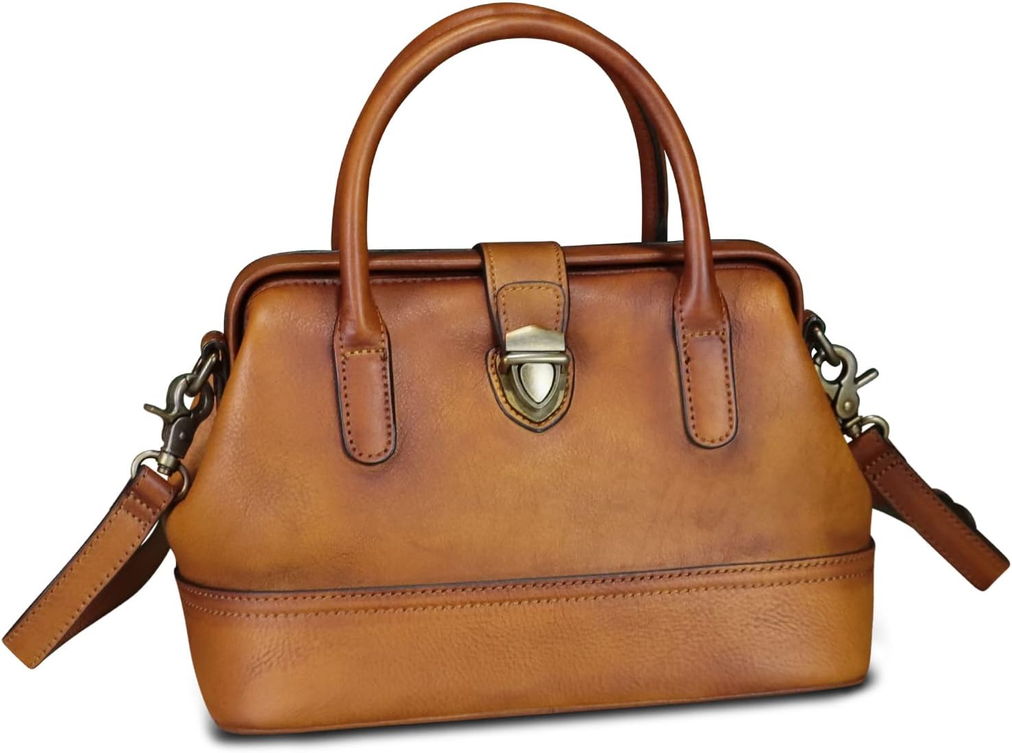 Genuine Leather Purses and Handbags for Women Vintage Handmade Real Leather Shoulder Bag Crossbody Satchel Purse with Strap · v2