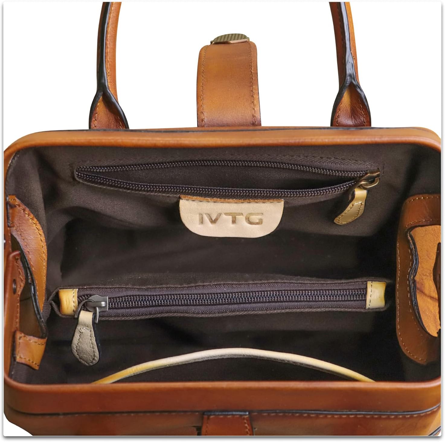 Genuine Leather Purses and Handbags for Women Vintage Handmade Real Leather Shoulder Bag Crossbody Satchel Purse with Strap · v2