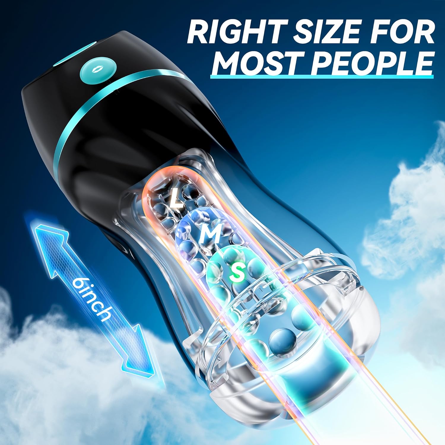 EINSEO Automatic Sucking Male Masturbators - Upgraded 7 Vibration  Suction Hands Free Pocket Pussy Male Stroker with 3D Realistic Textured, Blowjob Toy Mens Adult Male Sex Toys for Men (Black) · v2