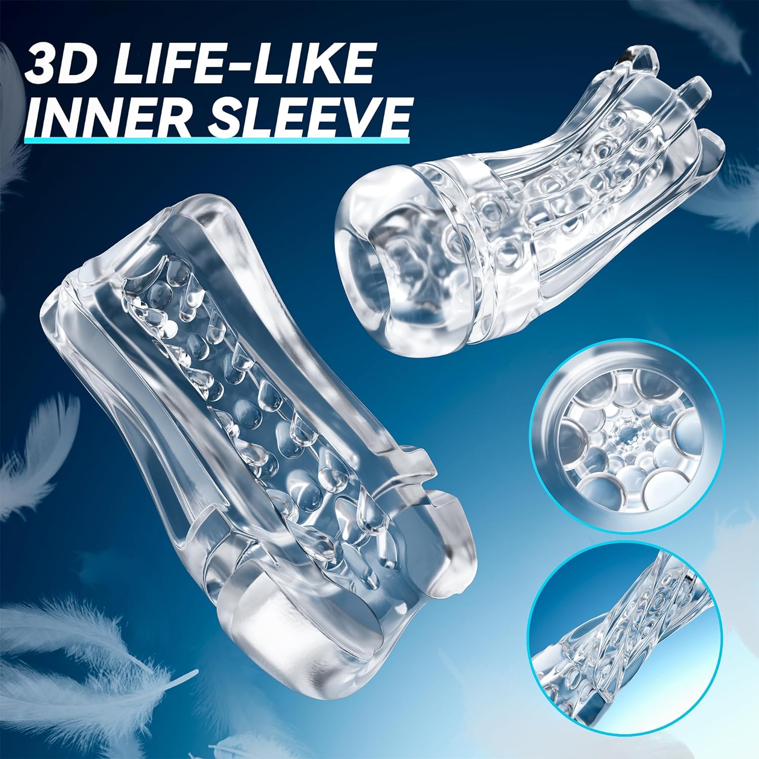 EINSEO Automatic Sucking Male Masturbators - Upgraded 7 Vibration  Suction Hands Free Pocket Pussy Male Stroker with 3D Realistic Textured, Blowjob Toy Mens Adult Male Sex Toys for Men (Black) · v2