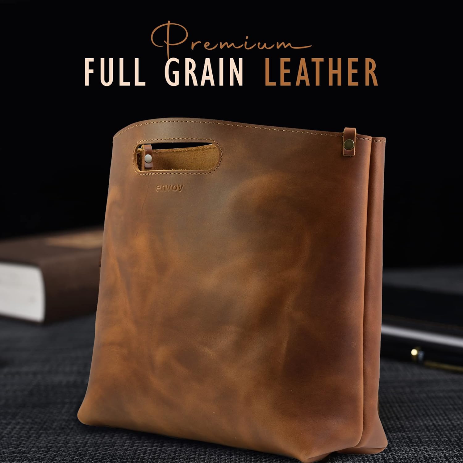 Leather Tote Handbag, Womens Leather Handbags, Leather Purses for Women | Made in USA · v4