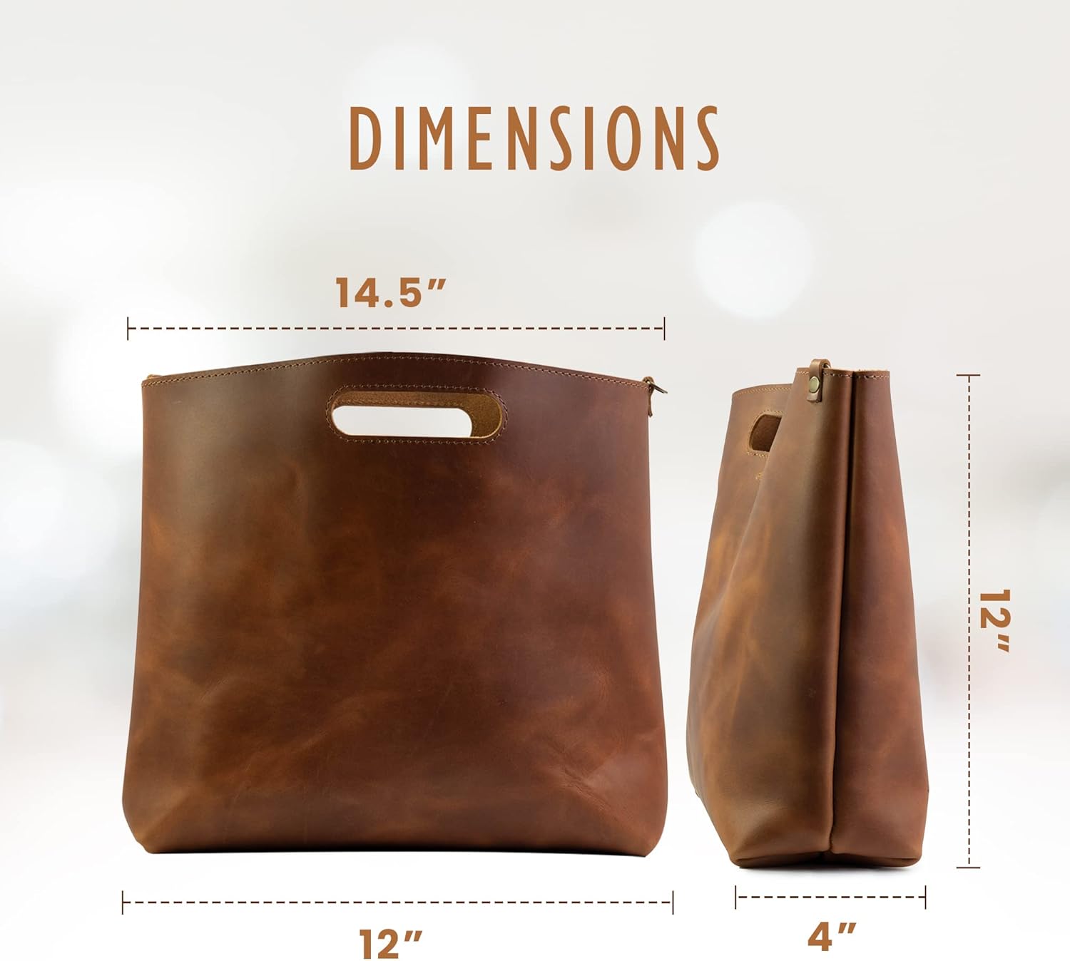 Leather Tote Handbag, Womens Leather Handbags, Leather Purses for Women | Made in USA · v4