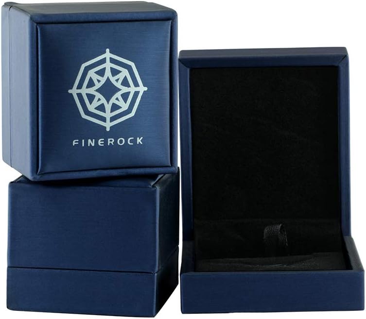 Anello di fidanzamento FINEROCK Halo con punta da 1/2 carati con diamanti con taglio a cuscino in oro massiccio 10 carati