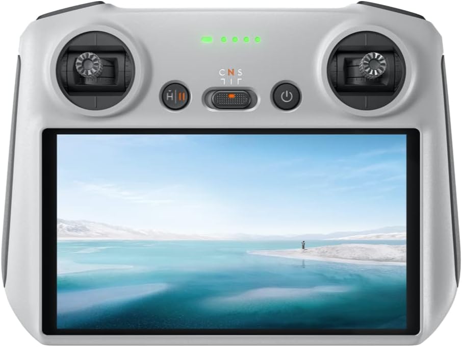 DJI RC, telecomando con corpo leggero, schermo FHD, batteria 4 ore, stick di controllo di precisione, trasmissione O3