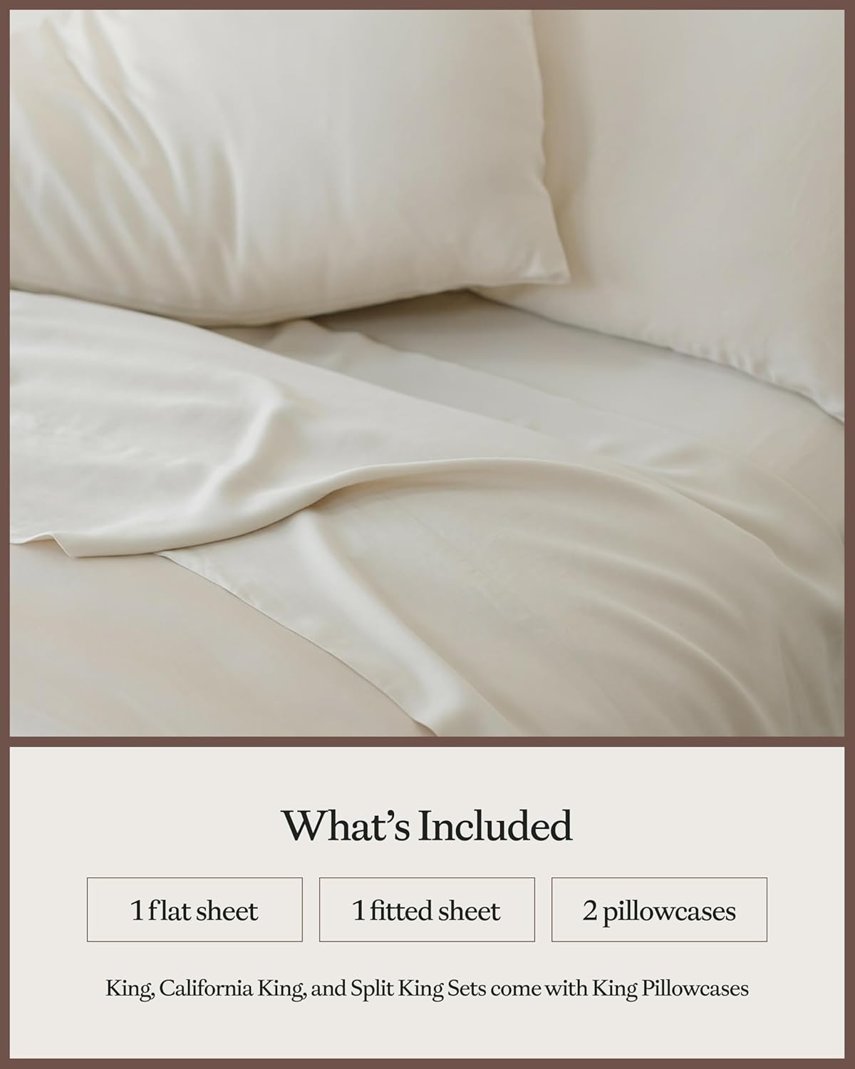 Cozy Earth Luxury Bed Sheet Set - 100% Viscose from Bamboo Fabric, Ultra-Soft  Breathable, Fits Regular amp; Deep Pocket Mattresses up to 20 - 4 Pieces Full Sheet Set Oat · v3