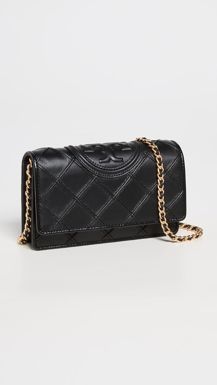 Tory Burch Womens Fleming Soft Chain Wallet · v5