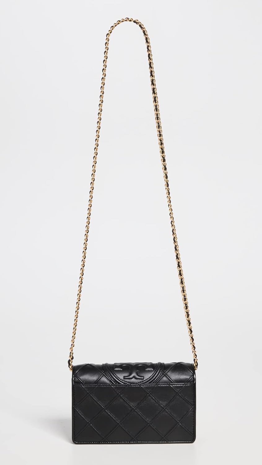 Tory Burch Womens Fleming Soft Chain Wallet · v5