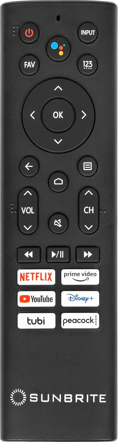 Televisor inteligente SunBrite Veranda 3 de 65 pulgadas con pantalla completa para exteriores, televisor 4K Ultra HD HDR QLED resistente a la intemperie, pantalla ultrabrillante de 1000 nits con mando por voz para todo tipo de clima