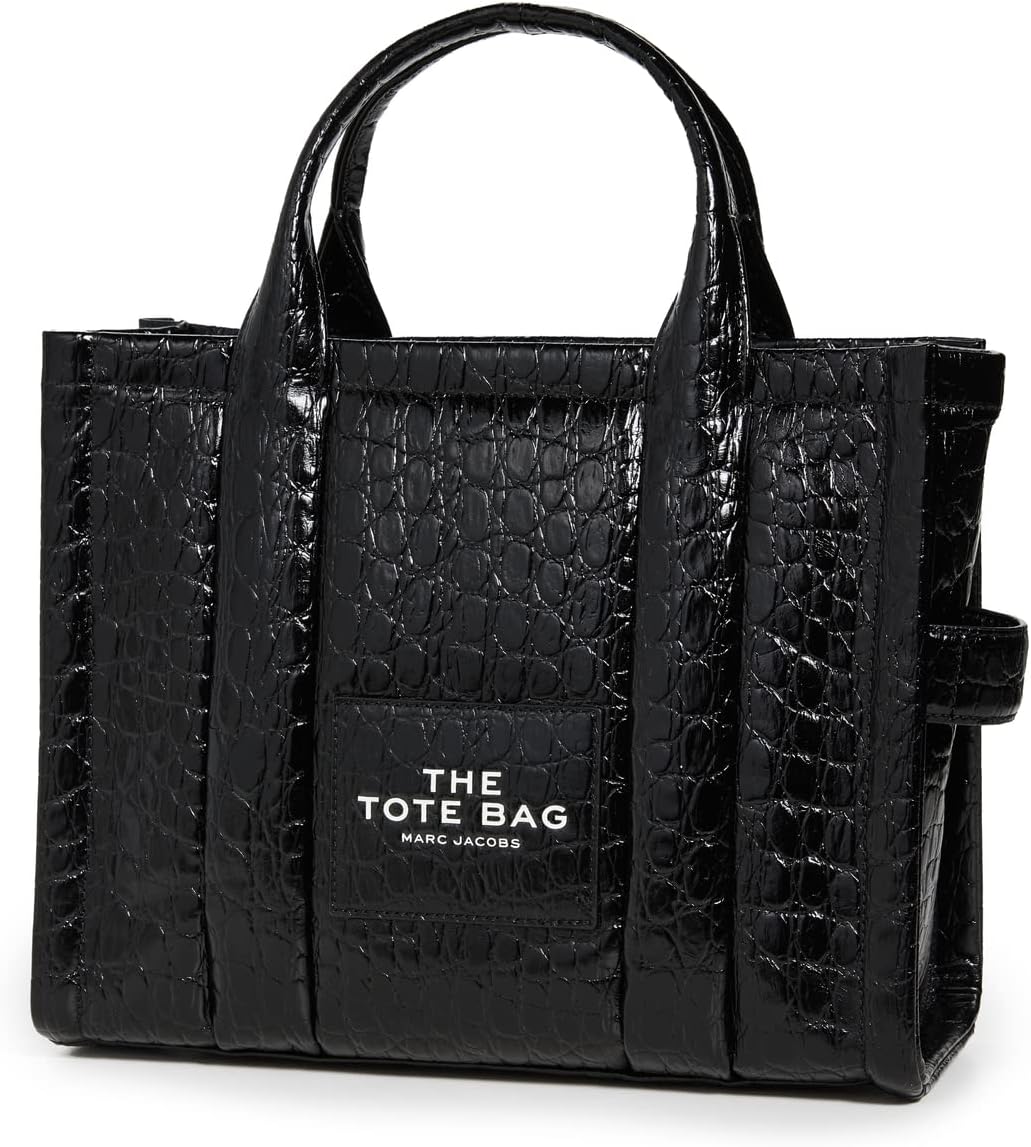 Marc Jacobs Womens The Croc-Embossed Medium Tote Bag · v3