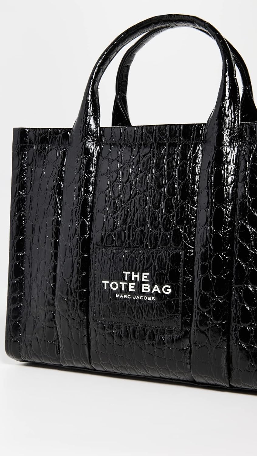Marc Jacobs Womens The Croc-Embossed Medium Tote Bag · v3