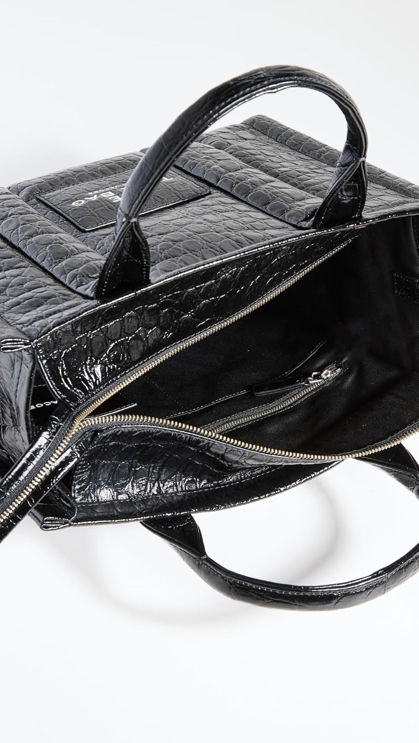 Marc Jacobs Womens The Croc-Embossed Medium Tote Bag · v3