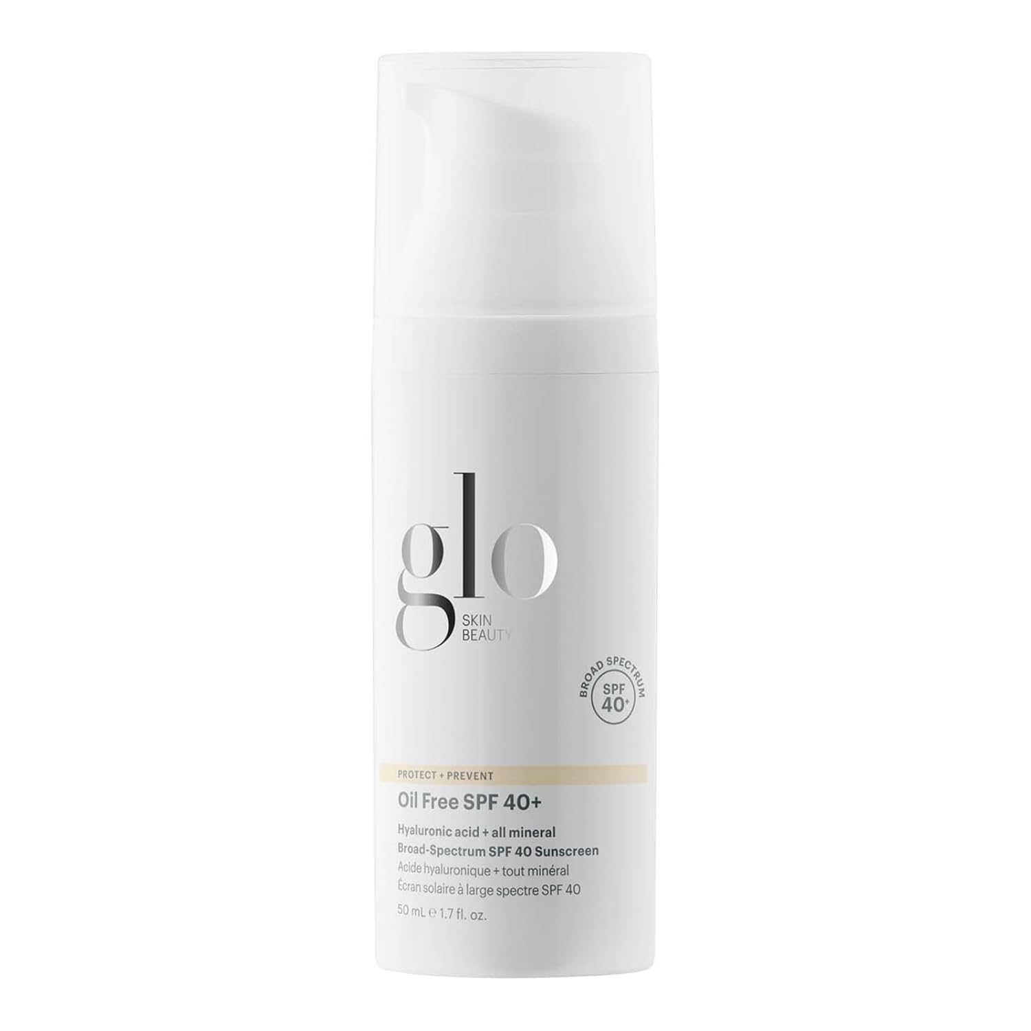 Glo Skin Beauty Oil Free SPF 40  Hyaluronic Acid Infused All Mineral Sunscreen - Protect Against Sun Damage  Aging Environmental Skin Stressors - Weightless, Invisible Finish · v5
