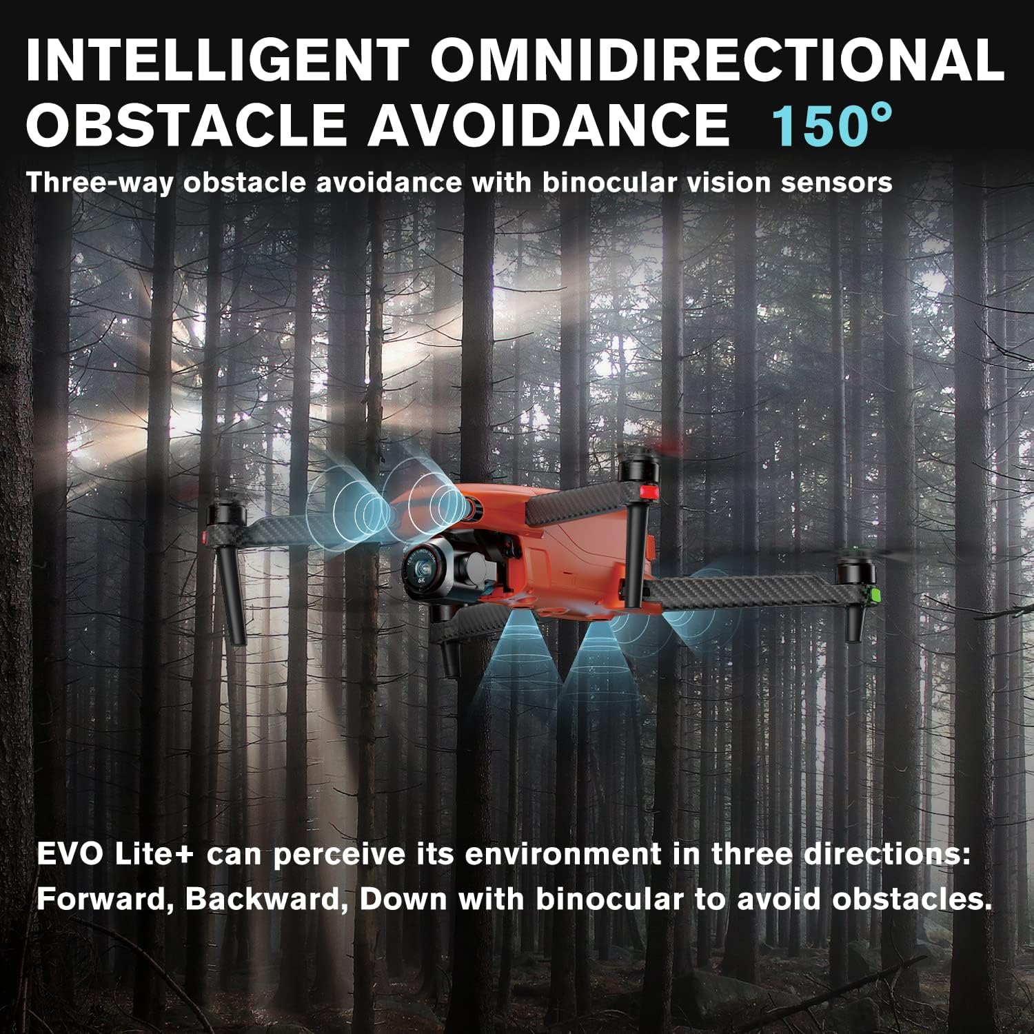 Autel Robotics EVO Lite Plus Premium Bundle, 1' CMOS Drone with 6K HDR Camera, 40 Minutes, 3 Axis Gimbal UAV 3-Way Obstacle Avoidance, 7.4 Miles Transmission, Lite  Fly More Combo (Orange) · v4