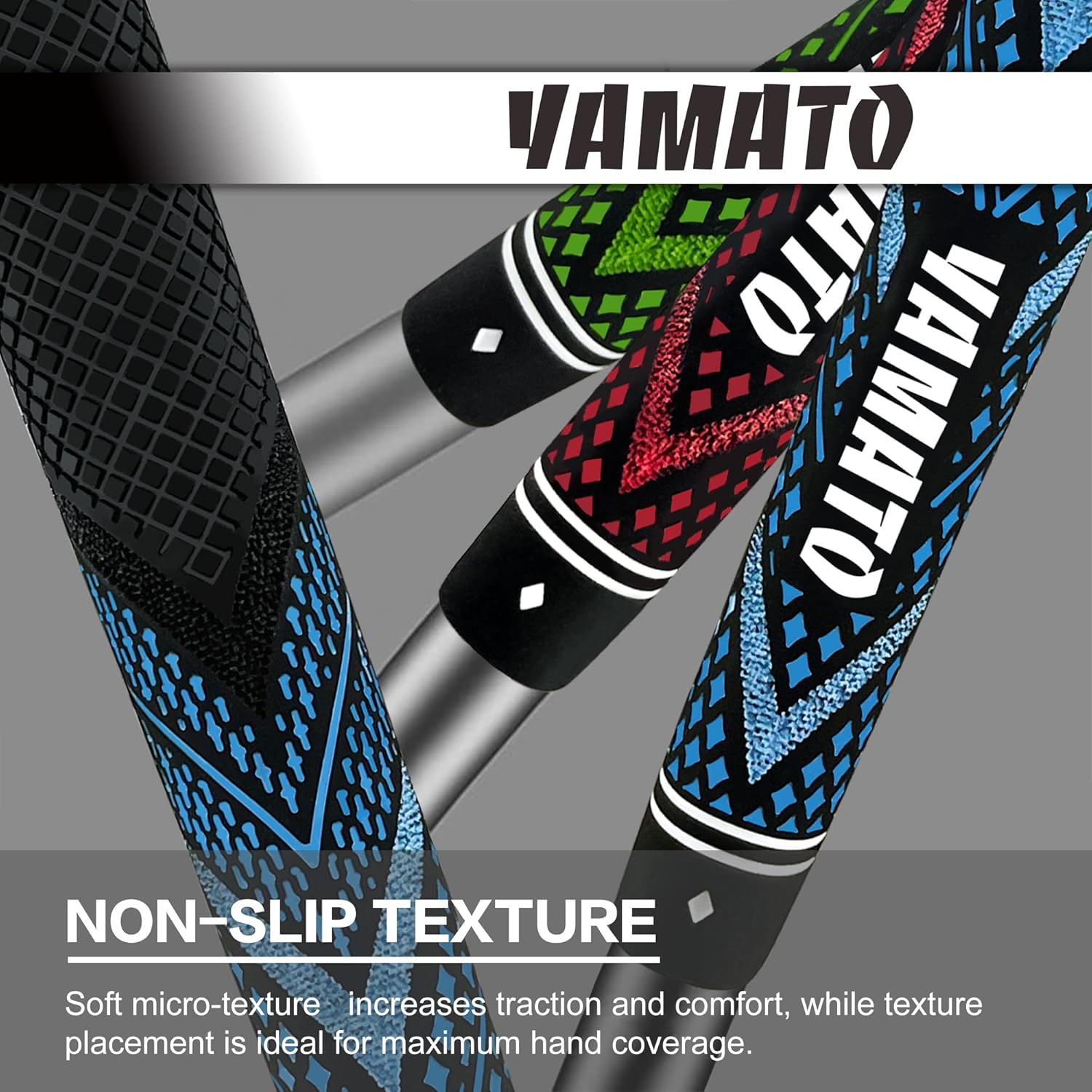Lot de 13 poignées de golf innovantes Yamato de taille moyenne/standard, dotées d'un contrôle ferme par tous les temps et de poignées hautes performances pour un confort et une réactivité supérieurs, 4 couleurs disponibles