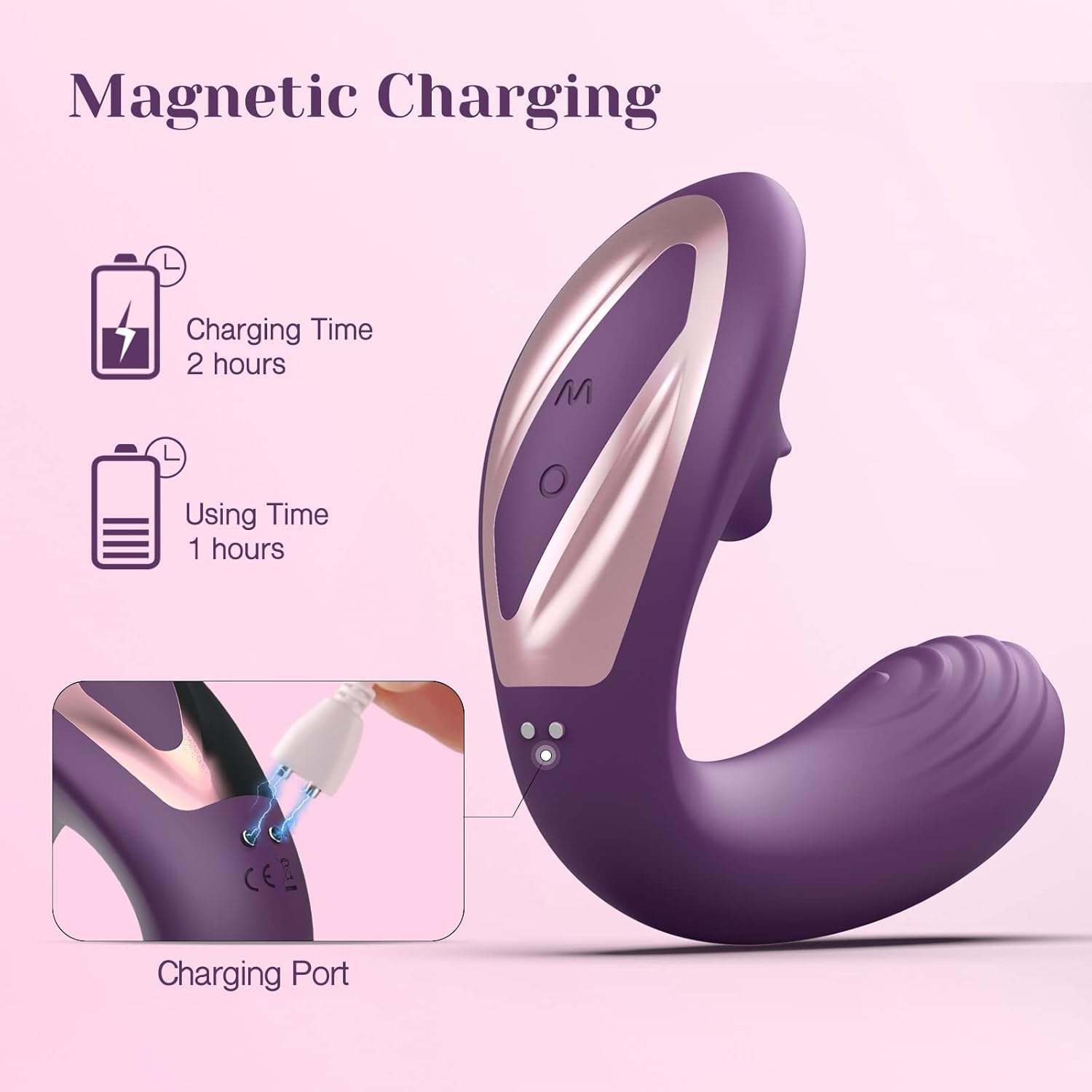Tracys Dog Clitoral Licking G Spot Vibrator, Tongue Adult Toys with Remote Control for Women Couple Play, Vibrating Sex Toy for Double Stimulation with 7 Licking  10 Vibration Patterns, Purple · v2