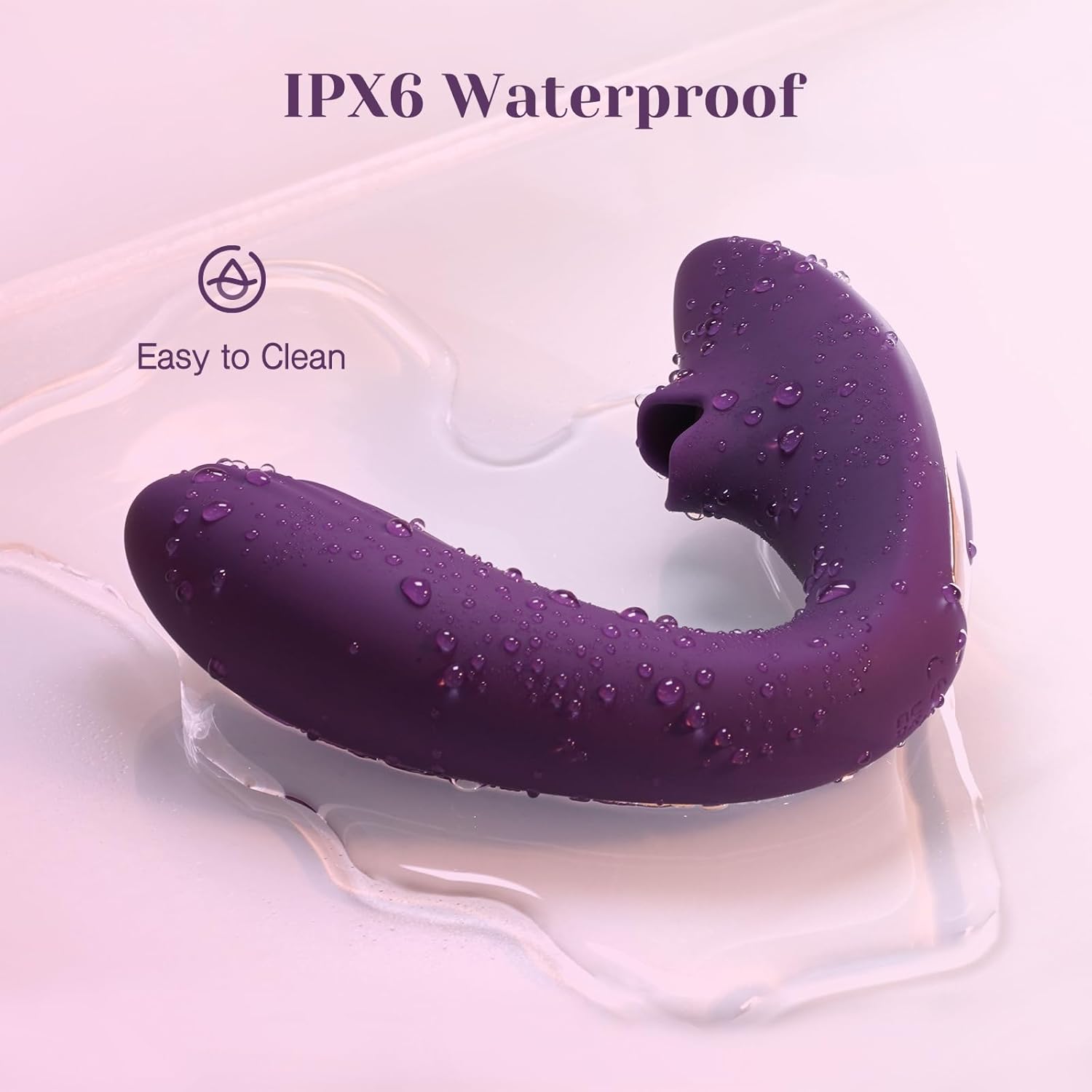 Tracys Dog Clitoral Licking G Spot Vibrator, Tongue Adult Toys with Remote Control for Women Couple Play, Vibrating Sex Toy for Double Stimulation with 7 Licking  10 Vibration Patterns, Purple · v2