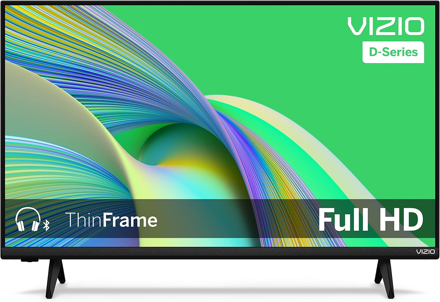 VIZIO 32-calowy telewizor Smart TV Full HD 1080p z wbudowanym Apple AirPlay i Chromecastem, kompatybilność z Alexa, D32FM-K01, model 2023