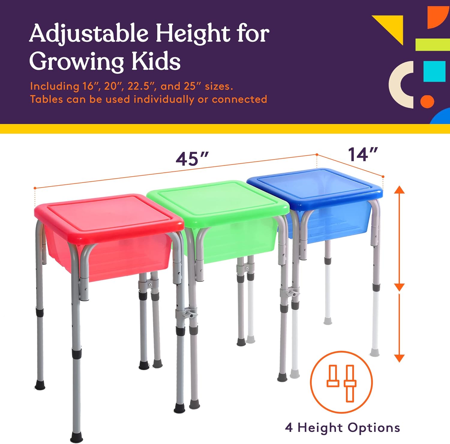 Special Supplies Sensory Activity Table for Kids and Toddlers with 3 Plastic Buckets, Easy Build Frame, and 7 Beach Toys for Interactive, Hands-On Learning Water, Sand, and STEM Play · v2