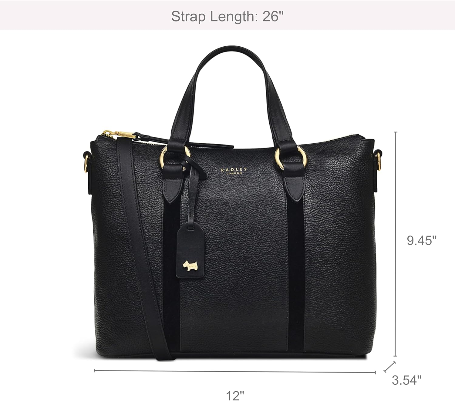 RADLEY London Westbourne middelgrote boekentas met ritssluiting voor dames - leren schoudertas, ideale middelgrote portemonnee