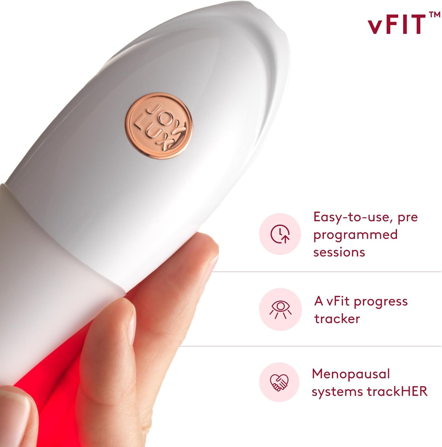 vFit Set, Red LED Light Health Device for Women, Intimate Wellness System for Menopausal Women  New Mothers, Promotes Natural Hydration amp; Helps Tighten Pelvic Floor · v3