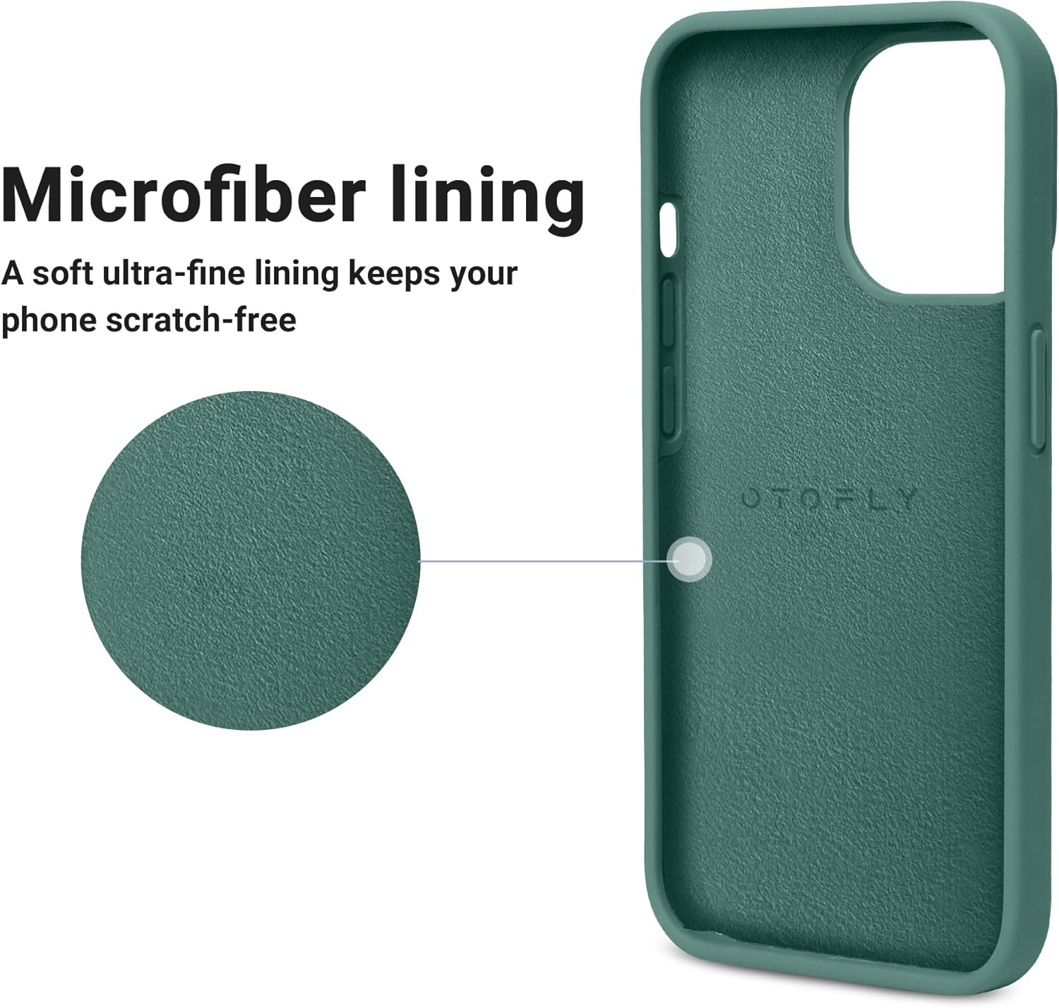 OTOFLY Designed for iPhone 14 Pro Case, Silicone Shockproof Slim Thin Phone Case for iPhone 14 Pro 6.1 inch (Pine Green) · v6