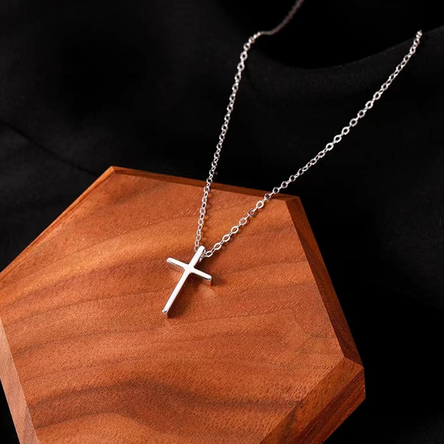 Luxval Cross Necklace for Women Dainty 14K Gold Plated/Sterling Silver Layered Cross Pendant Simple Cute Necklaces for Women Trendy Jewelry Gifts for Women