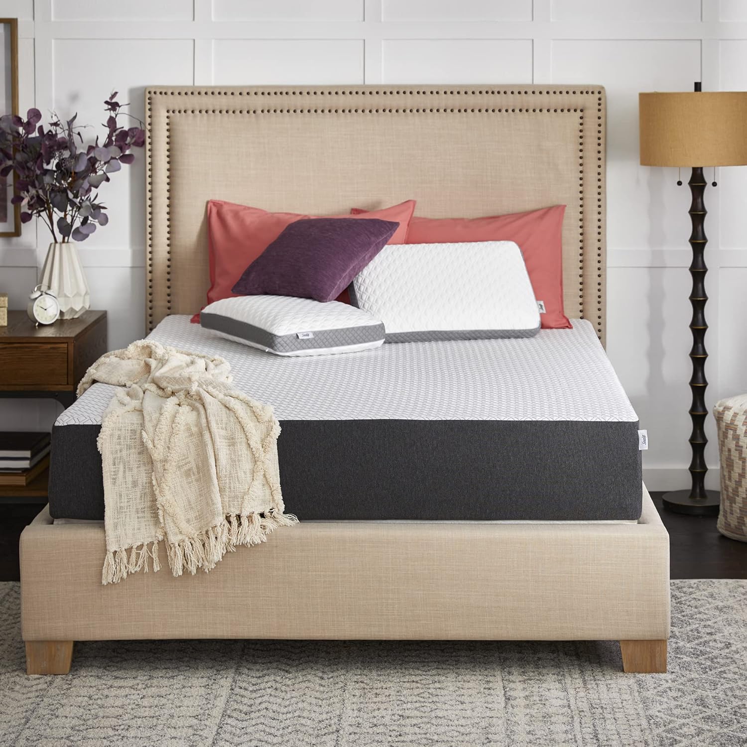 Sealy Cool  Clean 10 Memory Foam Bed in Box, Queen, White · v3