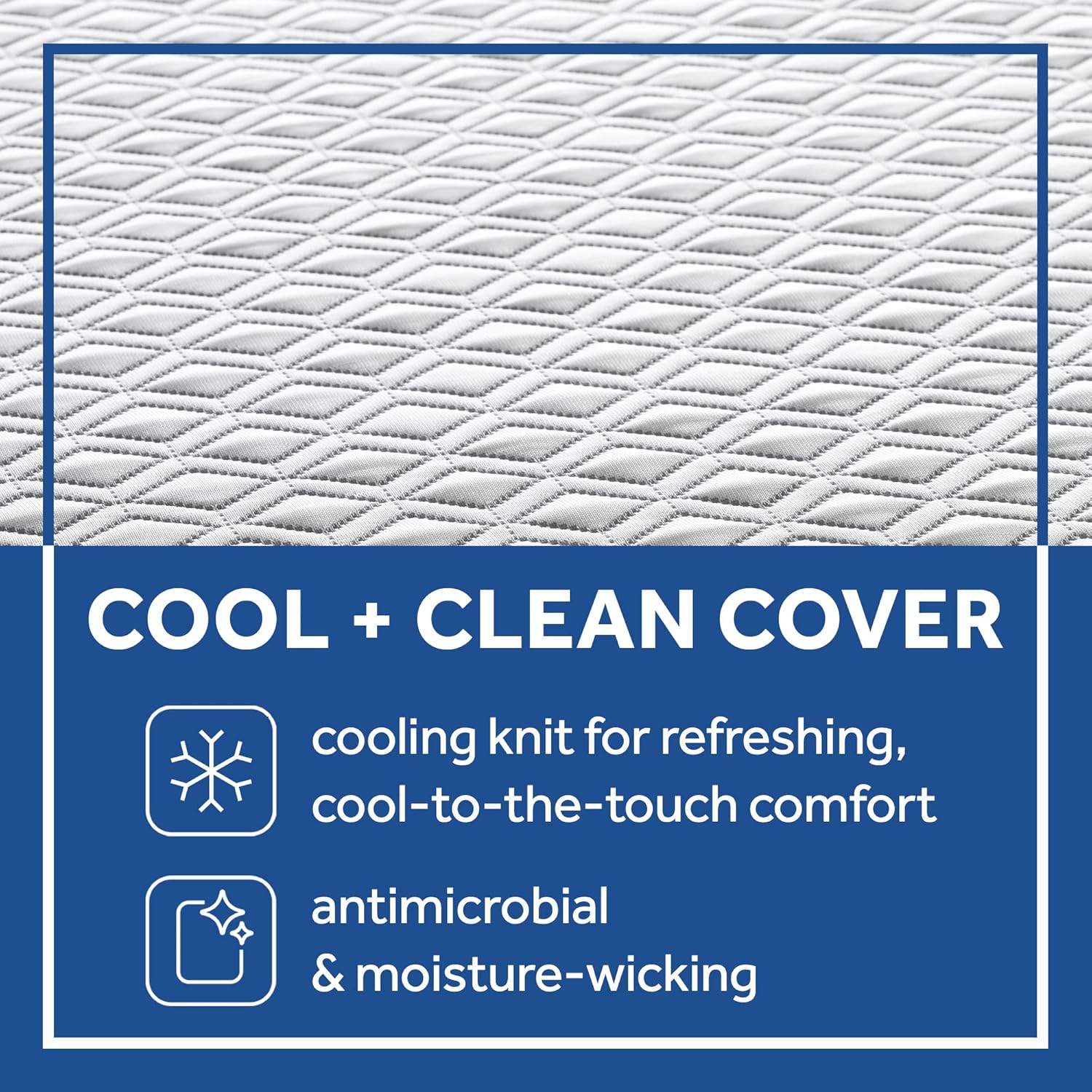 Sealy Cool  Clean 10 Memory Foam Bed in Box, Queen, White · v3