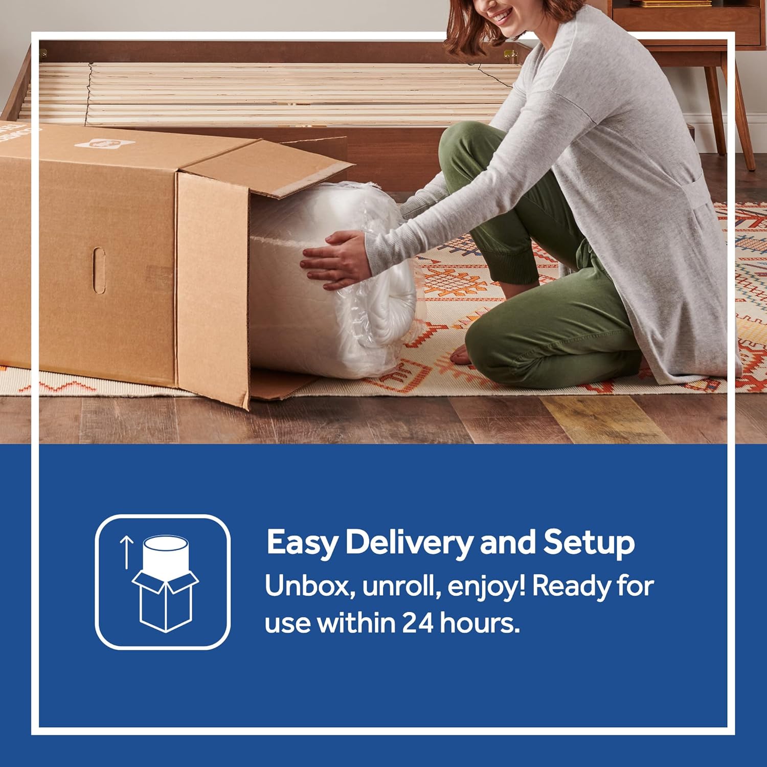 Sealy Cool  Clean 10 Memory Foam Bed in Box, Queen, White · v3