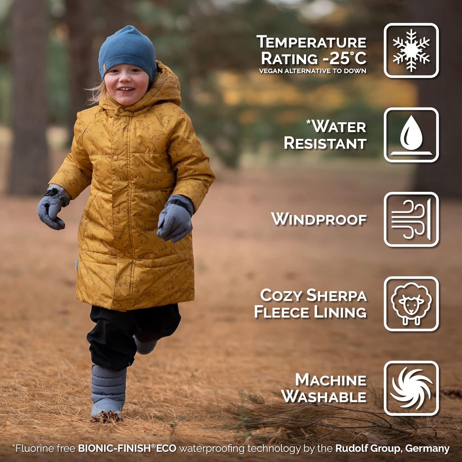 JAN  JUL Insulated Winter Coat, Sherpa Lined Cozy Jacket for Kids