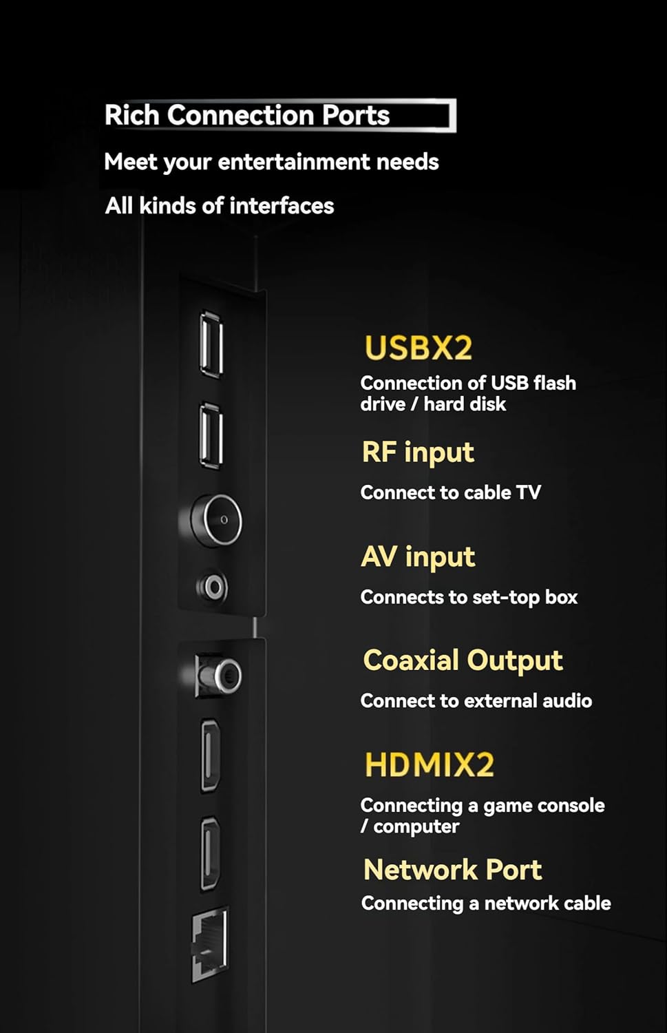 110 Inches Ultra HD TV, Ultra Large Screen Monitor 3840x2160 Pixel, Experience Various Kinds of Content with High-Performance Picture Quality · v2
