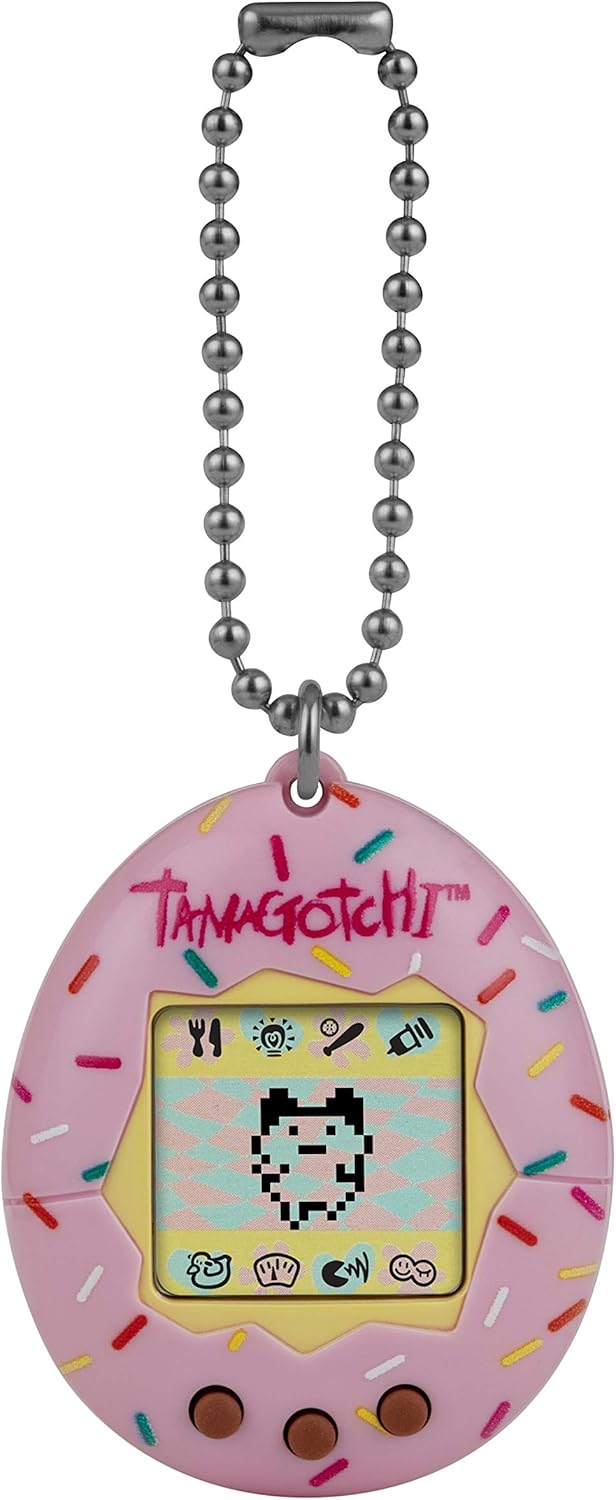 BandAI Tamagotchi Original Sprinkle Shell | Tamagotchi Original Cyber Pet 90s Adults and Kids Toy with Chain | Retro Virtual Pets are Great Boys and Girls Toys or Gifts for Ages 8 · v4