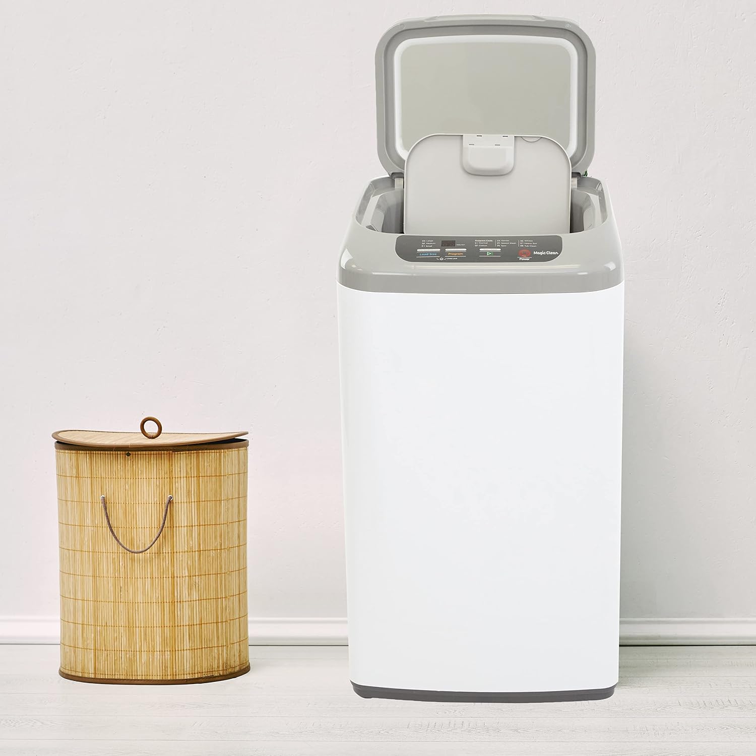 MCLW84WI Portable Compact Washing Machine for Clothes/Laundry with 8 Automatic Cycles and Standard Sink/Faucet Attachment for Apartment, Dorm, RV, White · v5